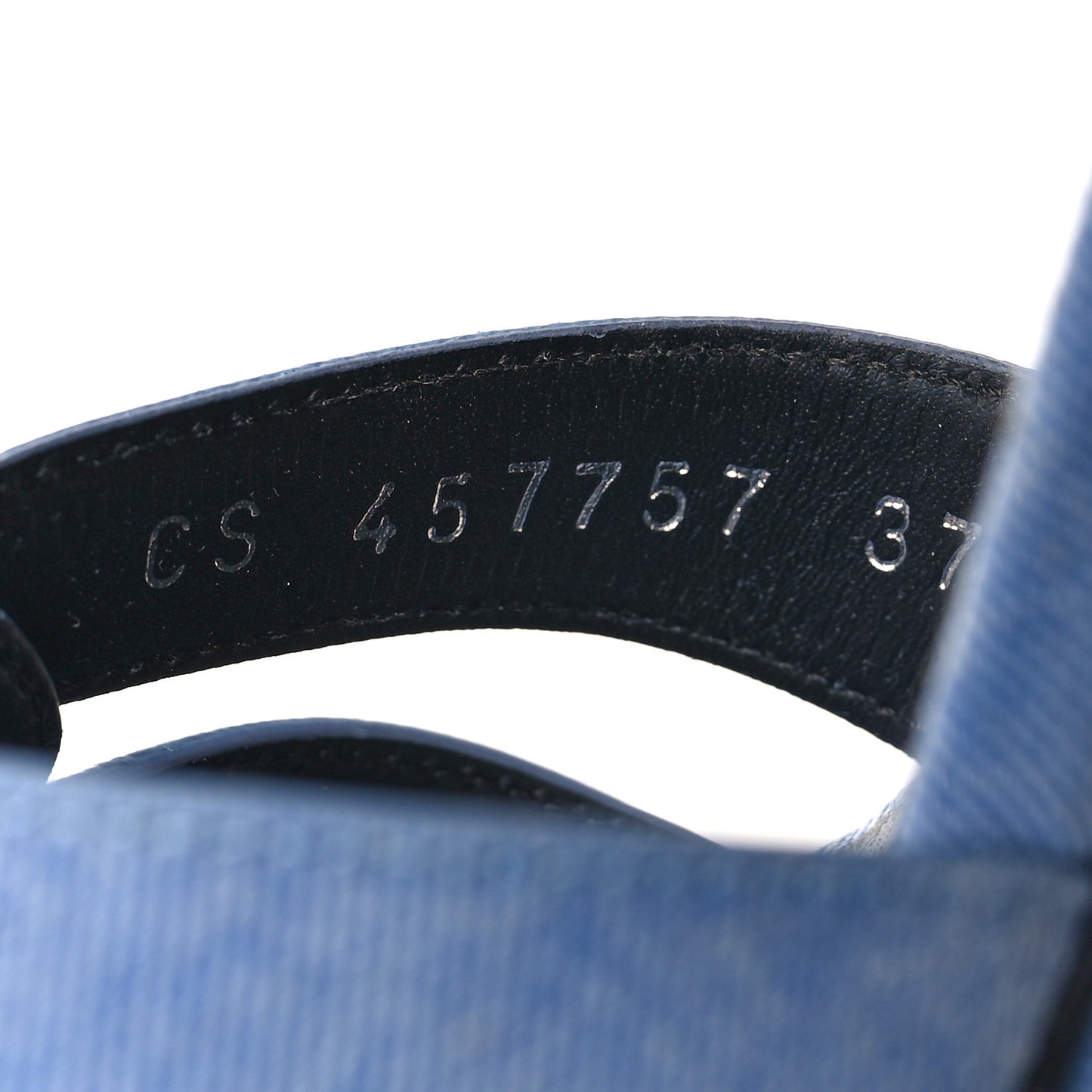 SAINT LAURENT Denim Tribute 75 Platform Sandals 37.5 Blue