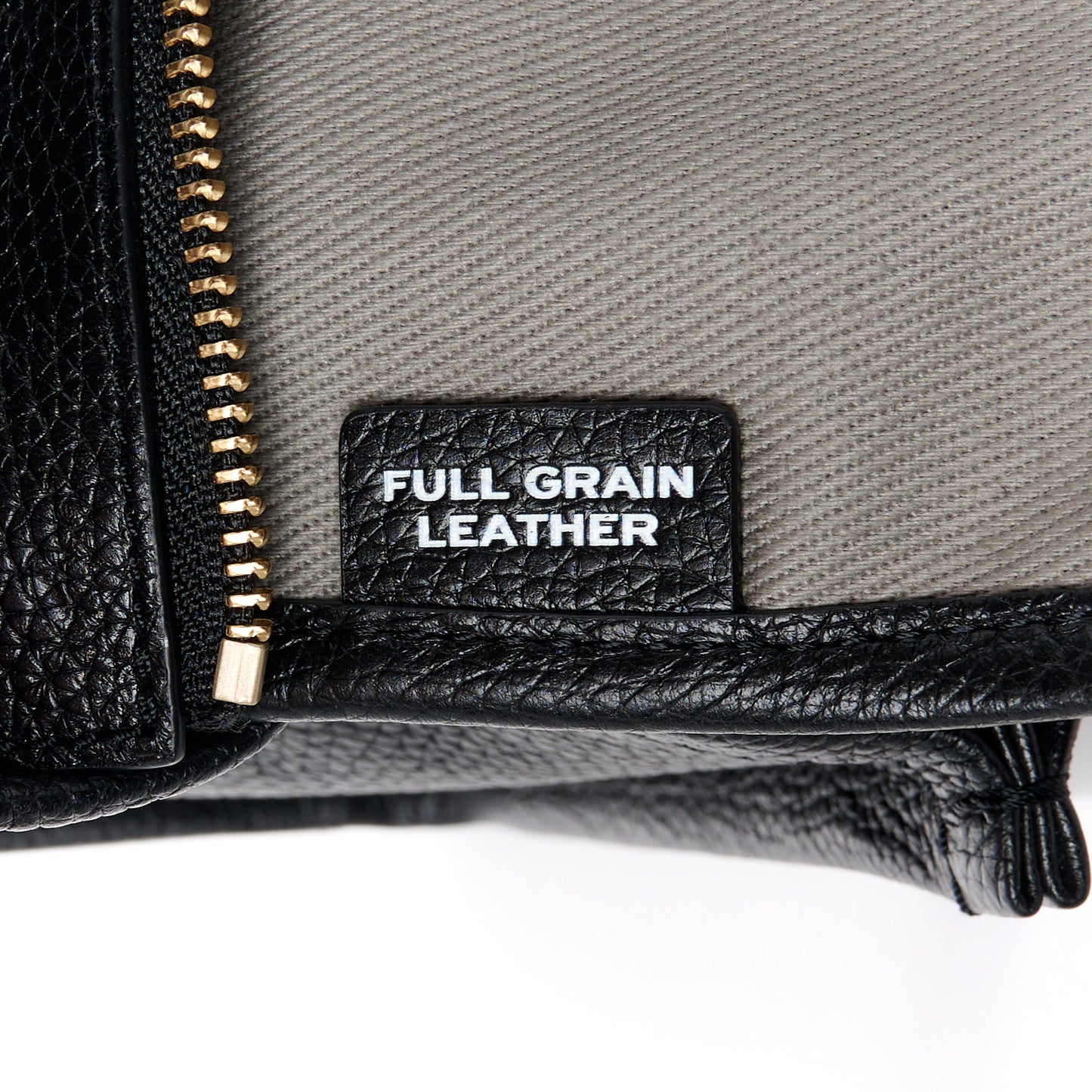 Grained Calfskin Small The Tote Bag Black