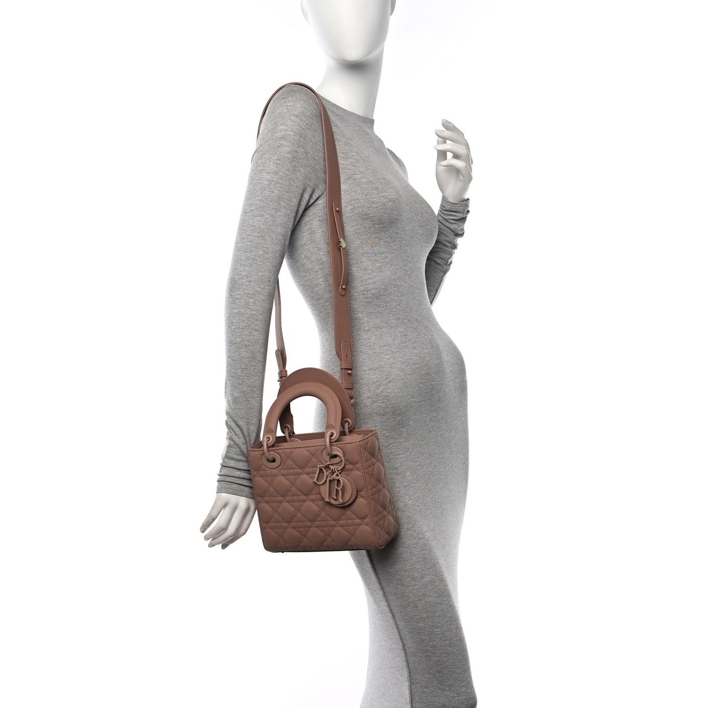 Ultra Matte Calfskin Cannage Small My ABCDior Lady Dior Beige