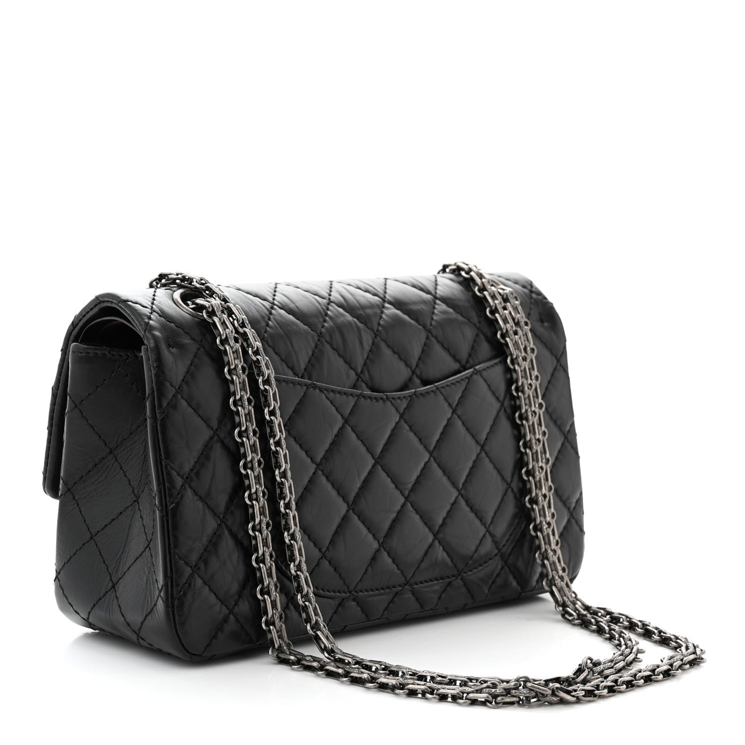 Chanel Aged Calfskin Quilted 2.55 Reissue 225 Flap Black 3 of 10