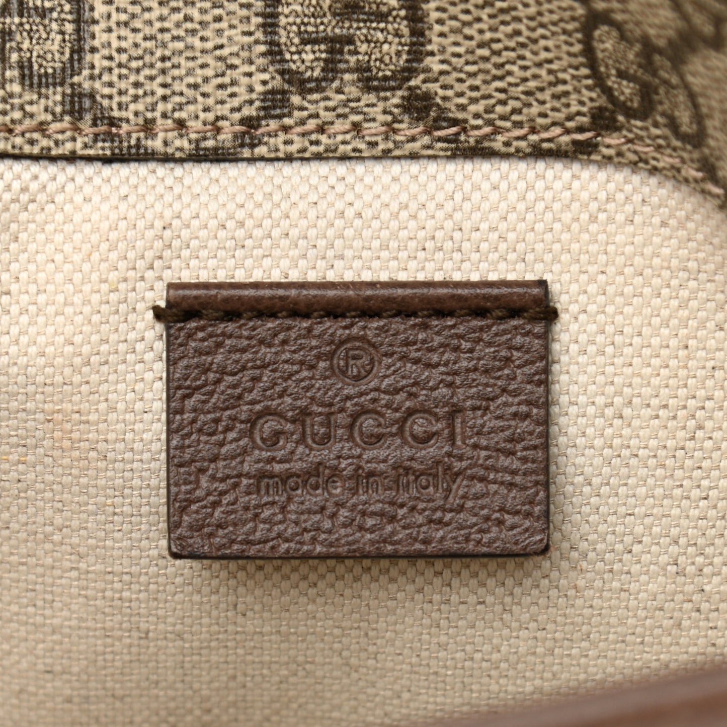 GG Supreme Monogram Neo Vintage Web Belt Bag Brown