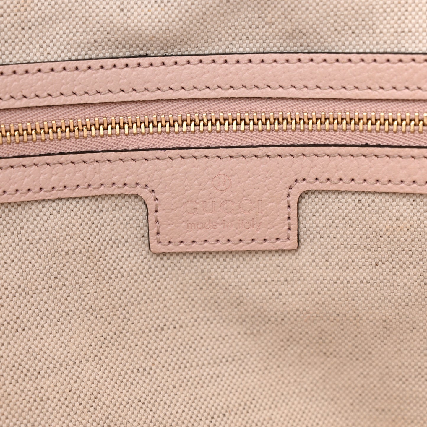 Monogram Jumbo GG Textured Dollar Calfskin Medium Ophidia Shopping Tote Beige Perfect Pink