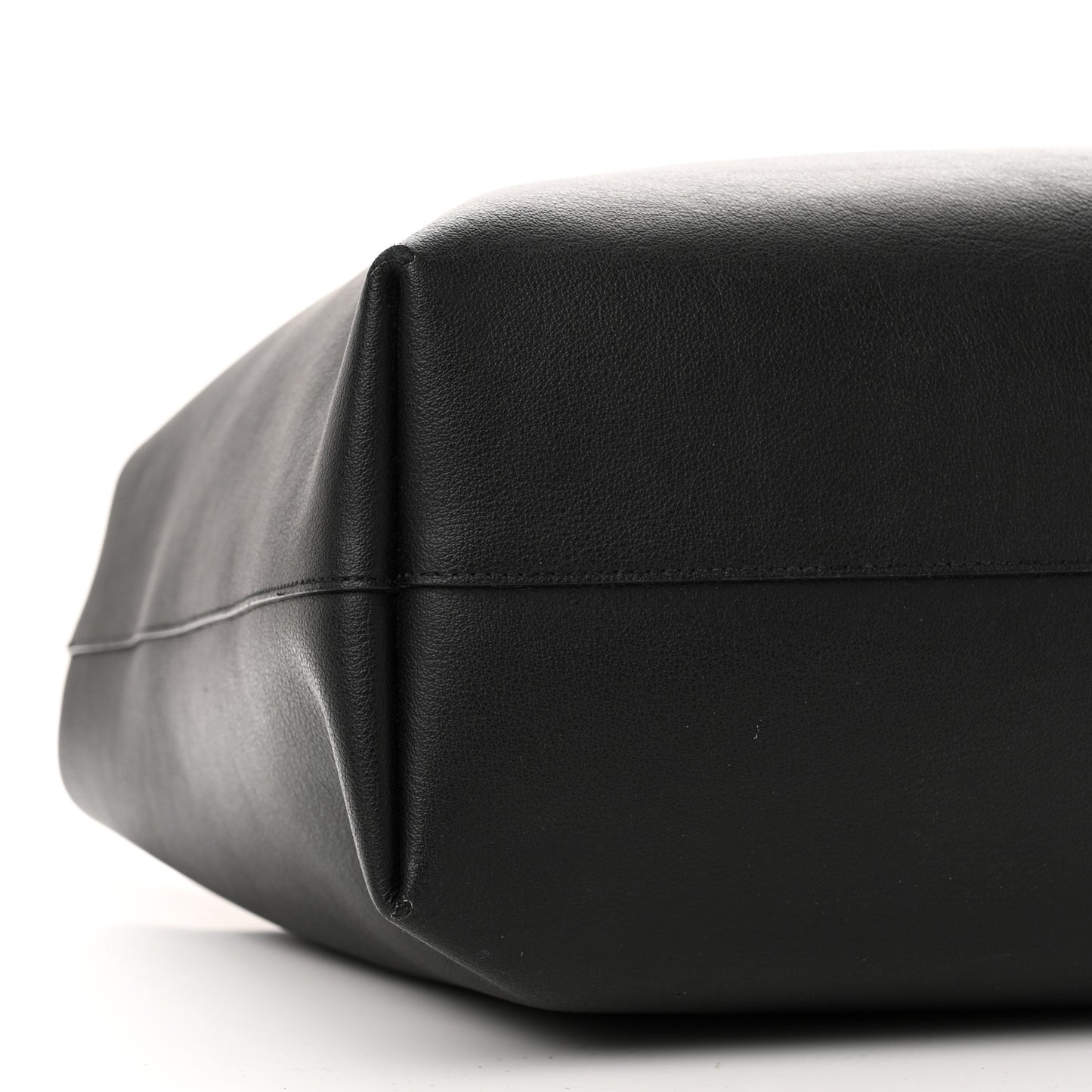 Calfskin Large Shopping Tote Black