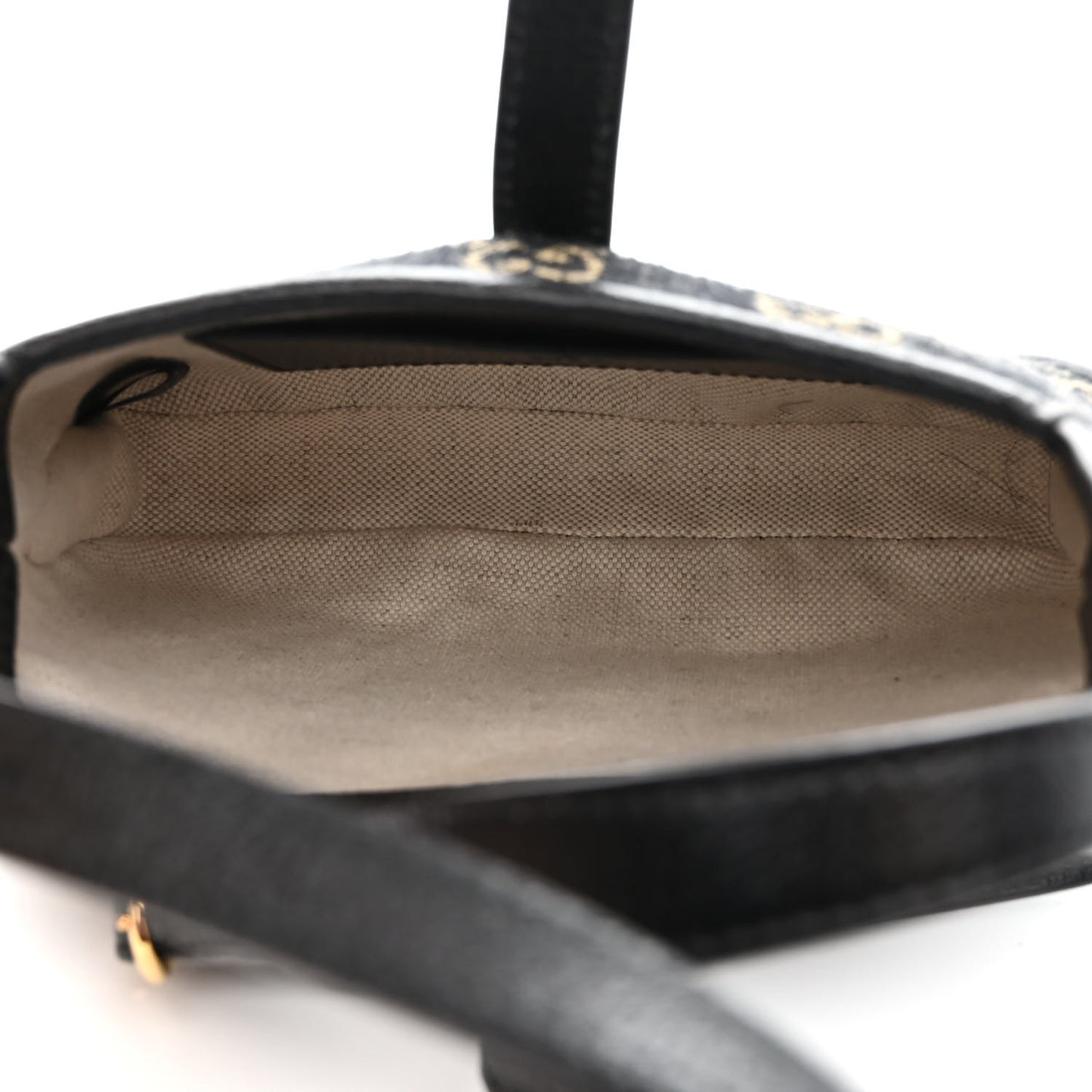 Jacquard Black Denim GG Monogram Textured Dollar Calfskin Mini Jackie 1961 Hobo Black Ivory
