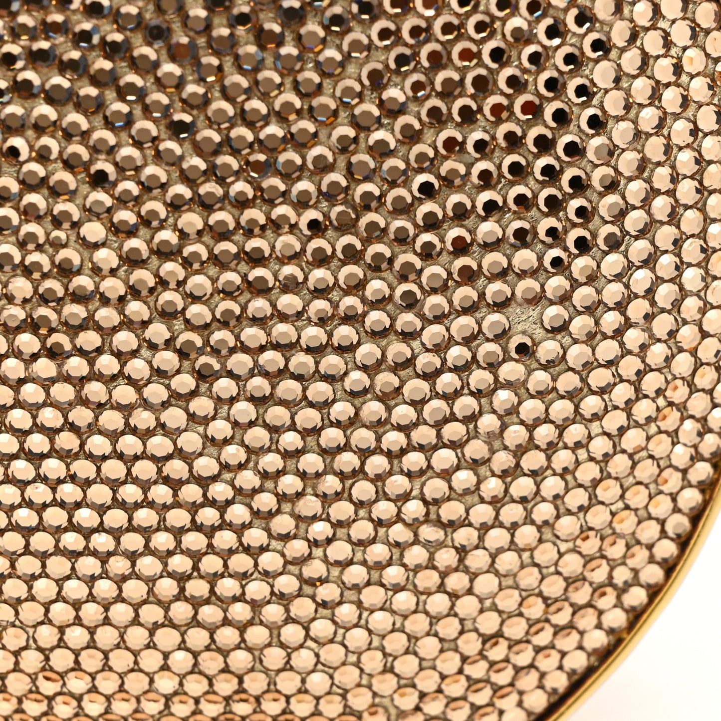 Swarovski Crystal Minaudiere Clutch Gold