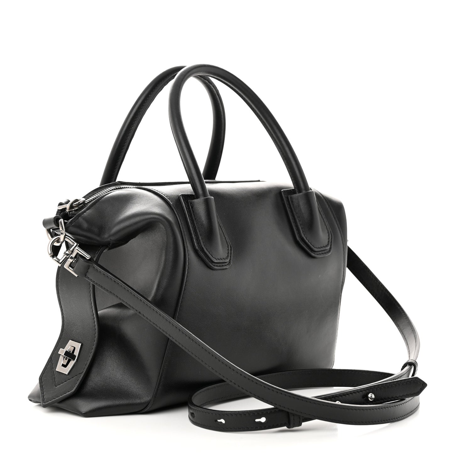 Smooth Calfskin Small Soft Antigona Black