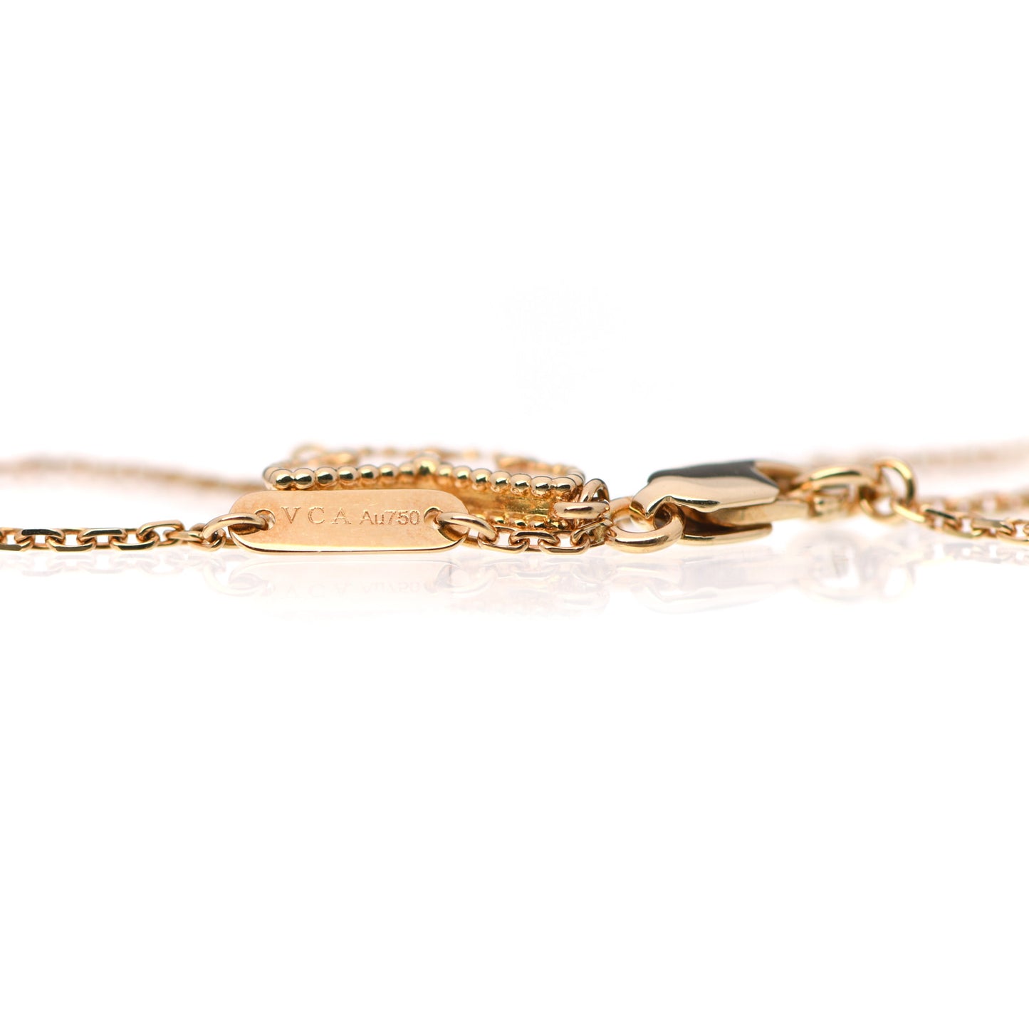 18K Yellow Gold Mother of Pearl Sweet Alhambra Butterfly Bracelet