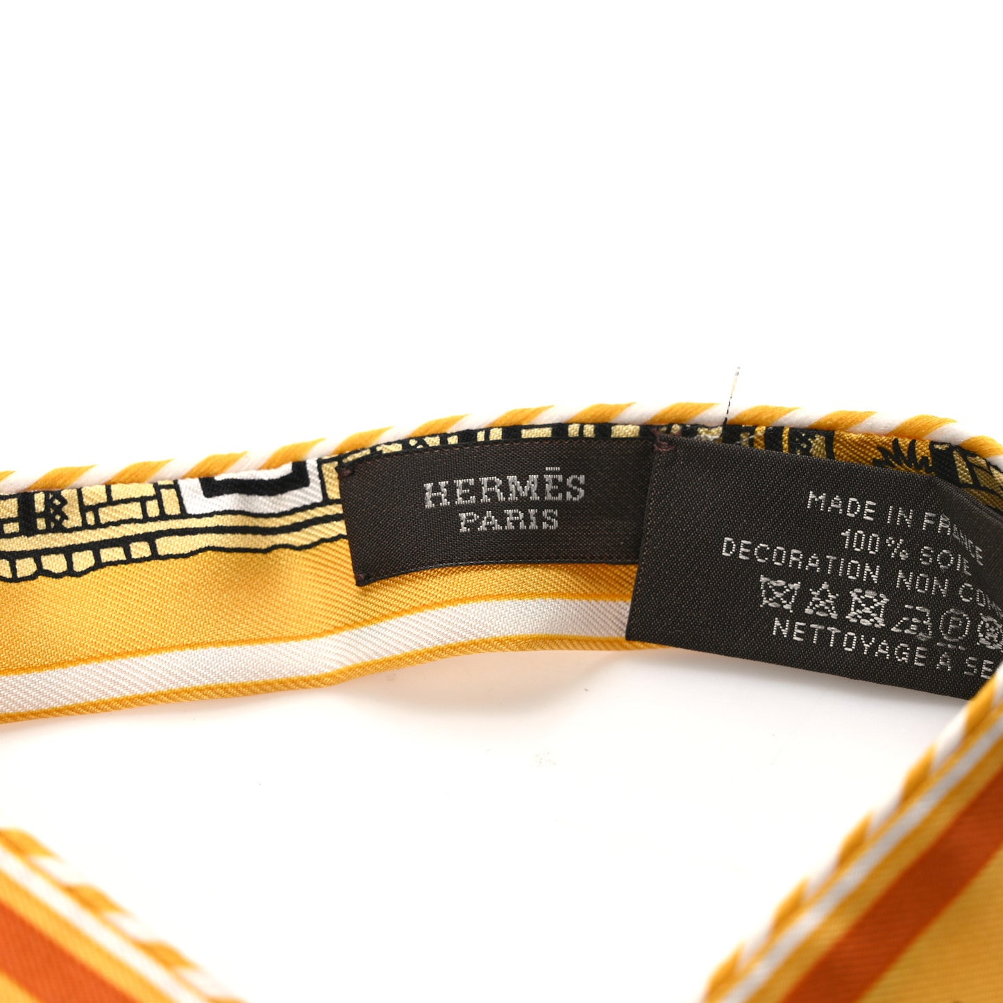 Silk Candy Doll Hermes-Paris Station Twilly Miel Caramel Black