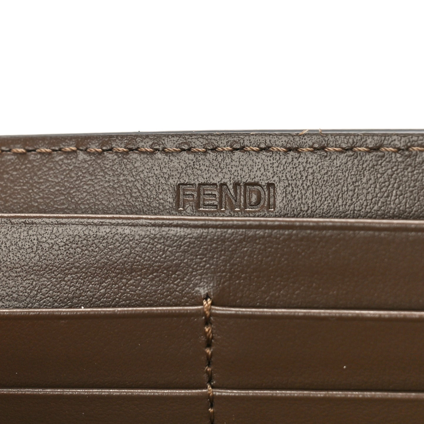 Vitello Soft F is Fendi Bi-Color FF 1974 Embossed Continental Envelope Wallet On Chain Maya Black