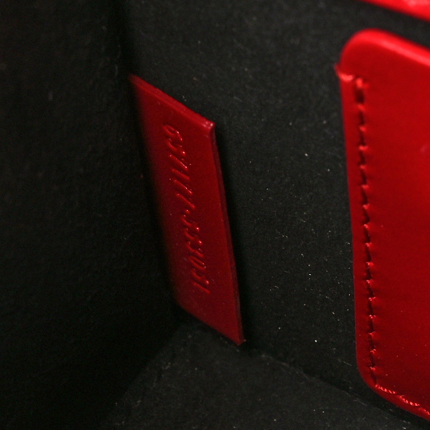 Calfskin Sculptural Knuckle Crossbody Red
