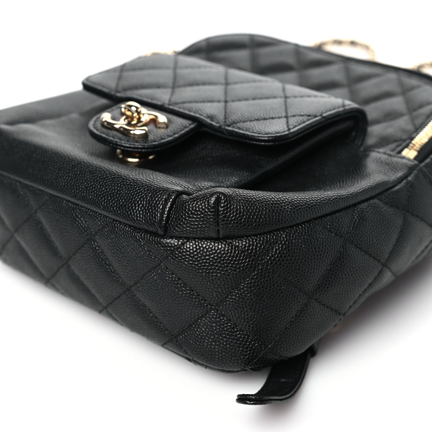 Caviar Quilted Small CC Day Backpack Black