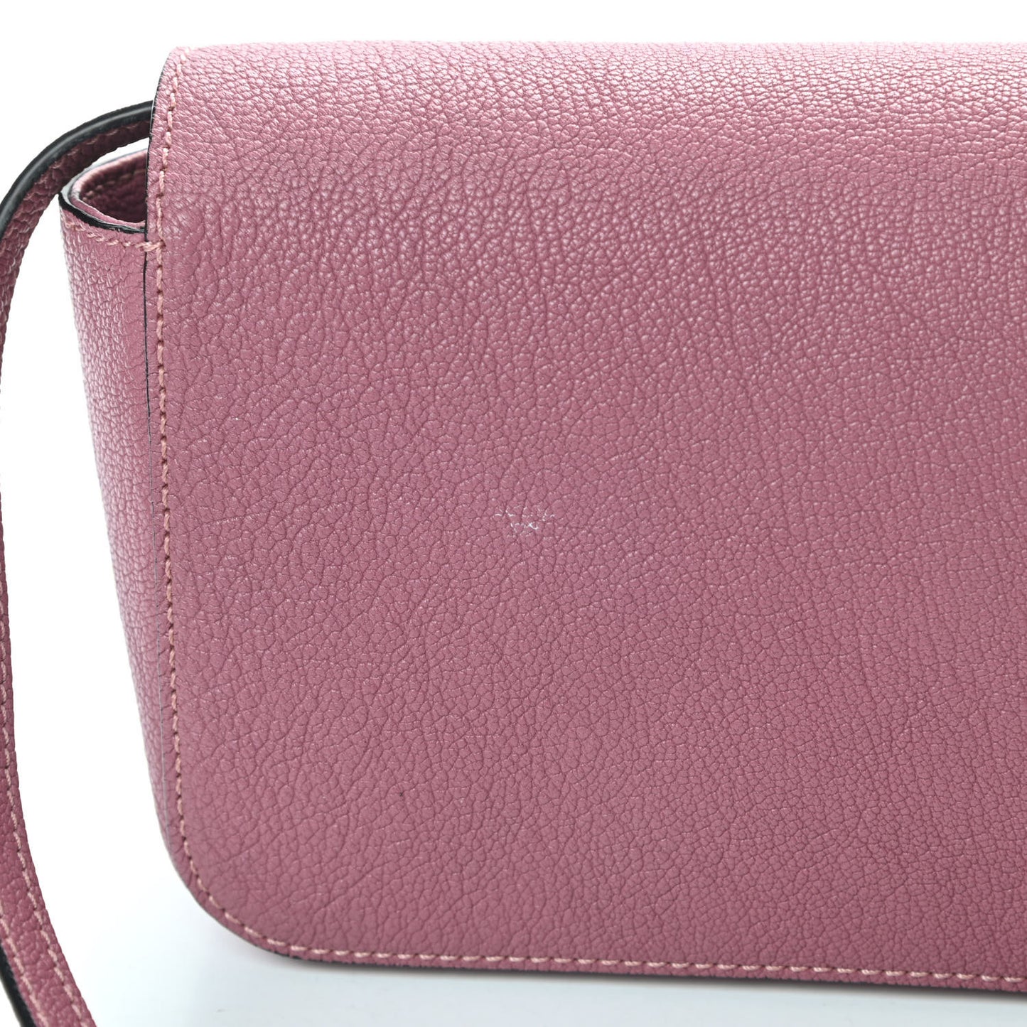 Goatskin Mini Elsie Crossbody Bag Pink