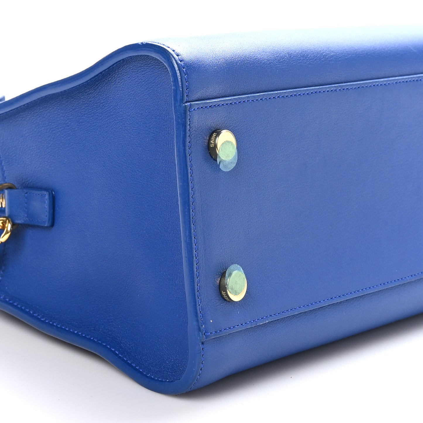 Calfskin Small Monogram Cabas Blue Majorelle