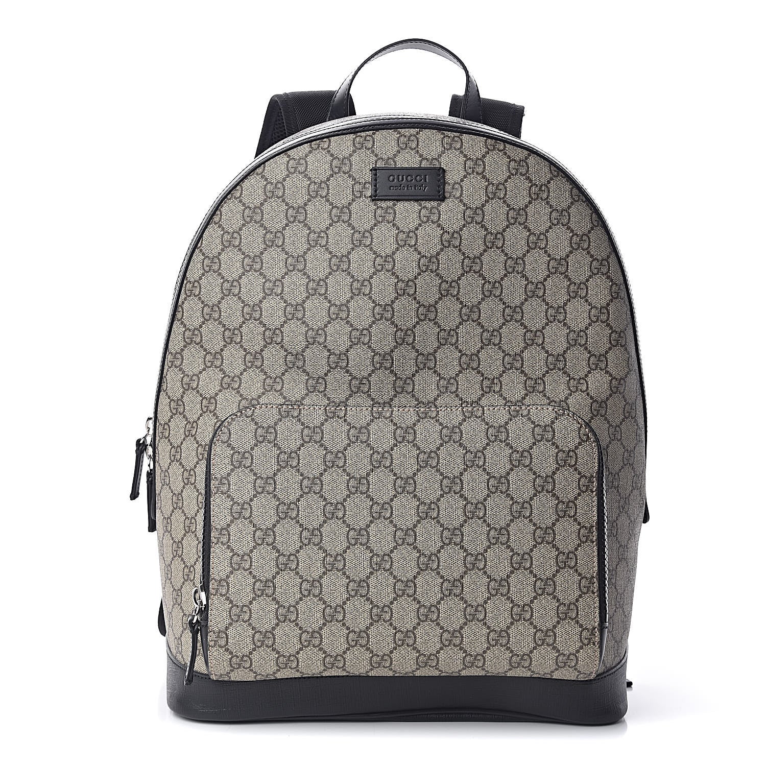 Gucci GG Supreme Monogram Medium Backpack Black 487103  FASHIONPHILE