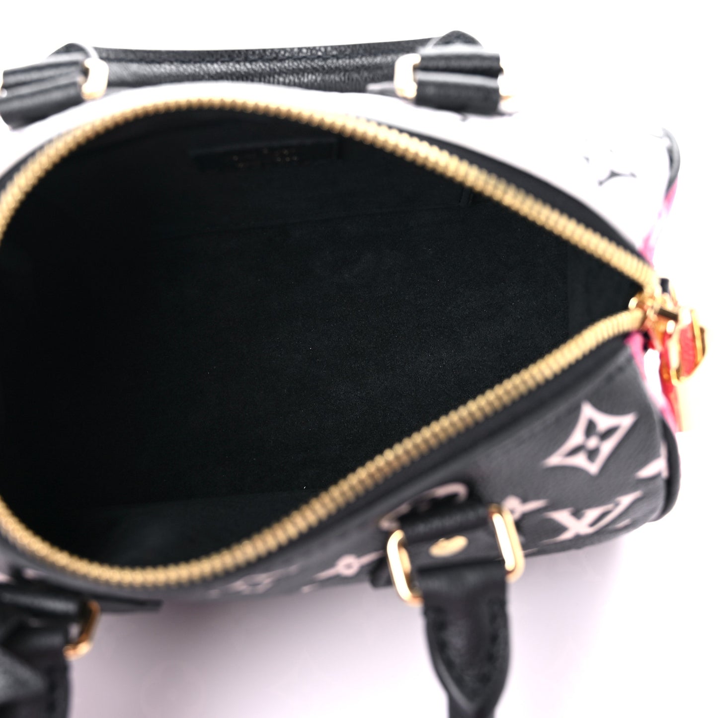 Empreinte Monogram Spring in the City Speedy Bandouliere 20 Black White Pink