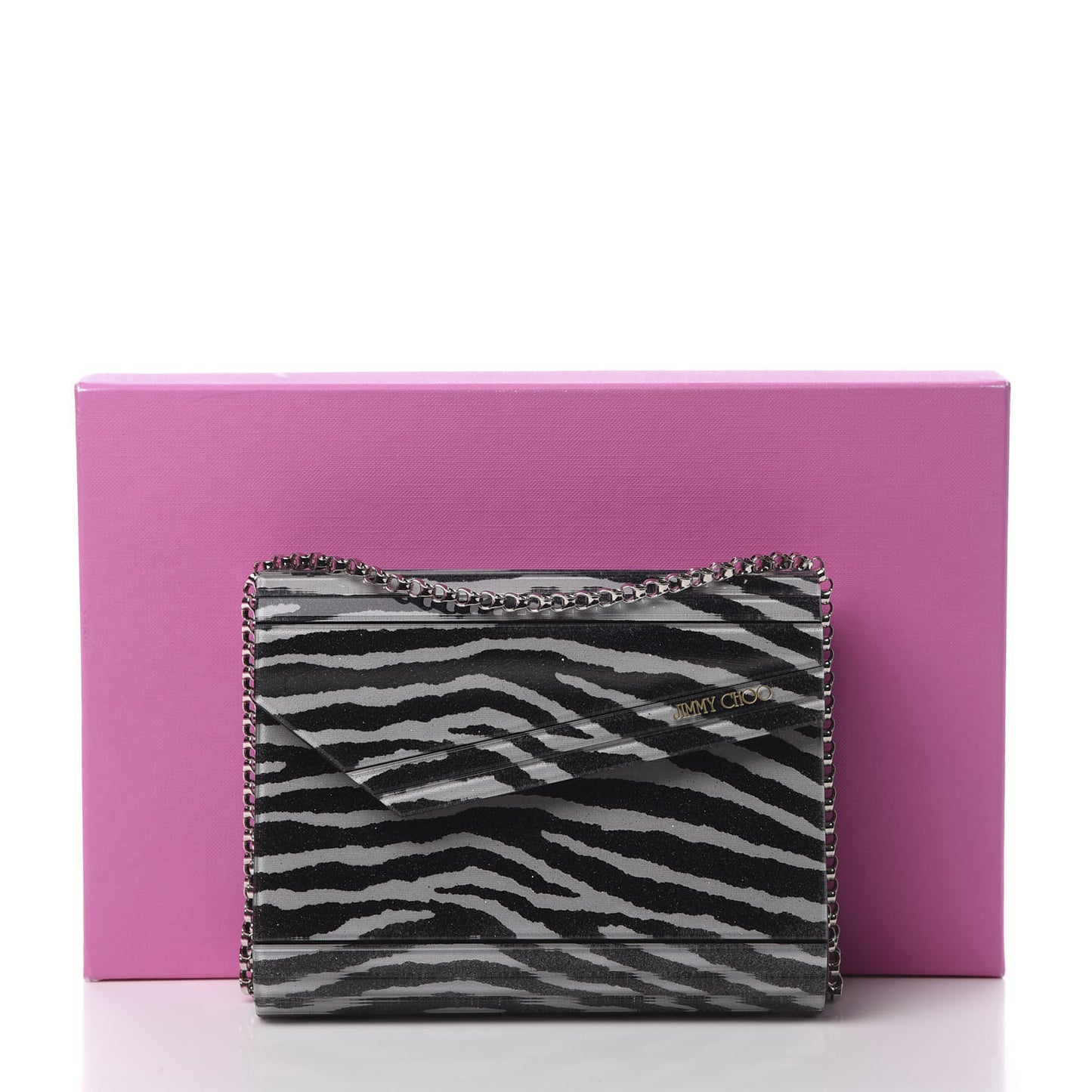 Acrylic Zebra Candy Clutch