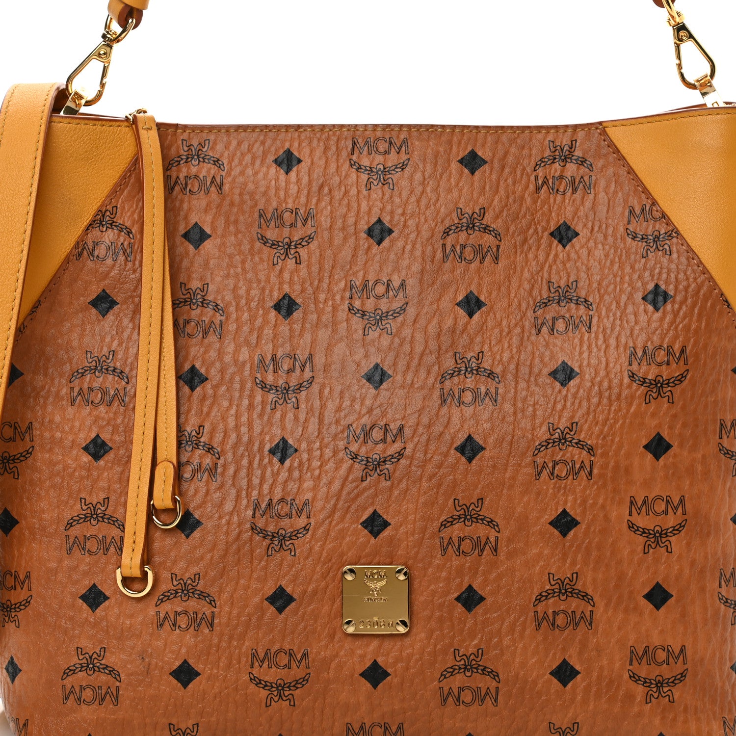 MCM Visetos Medium Klara Hobo Cognac Yellow 9 of 15