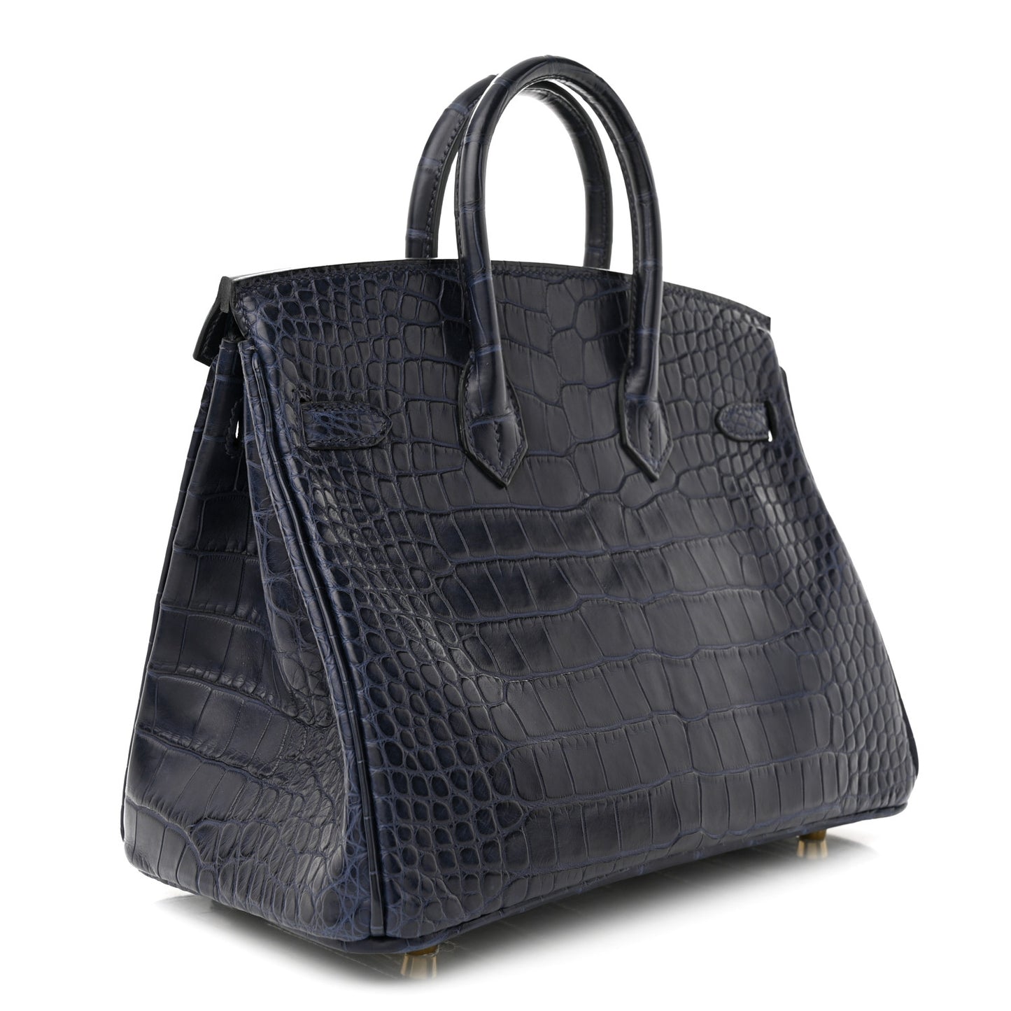 Matte Alligator Birkin 25 Bleu Indigo