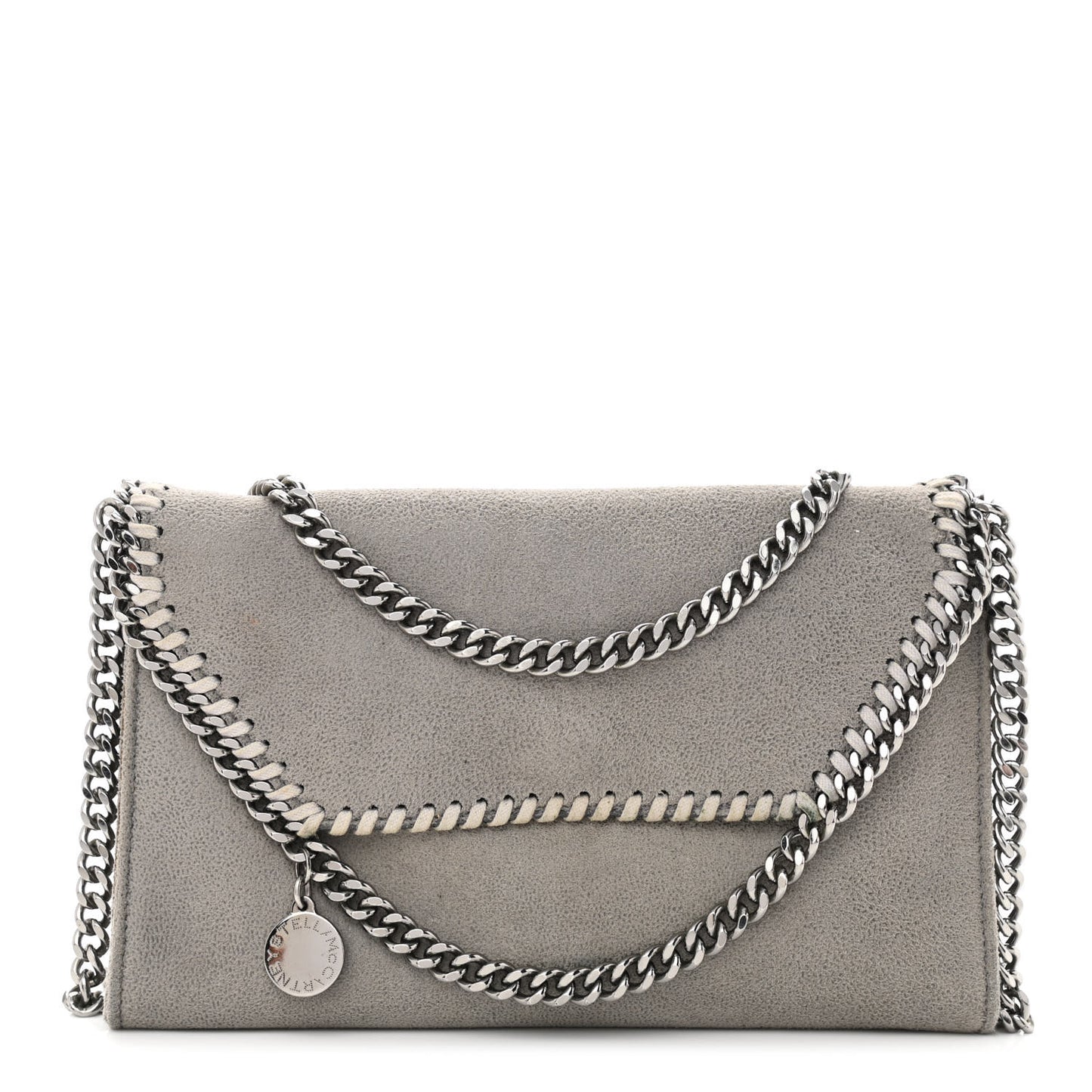 Shaggy Deer Falabella Mini Crossbody Bag Light Grey