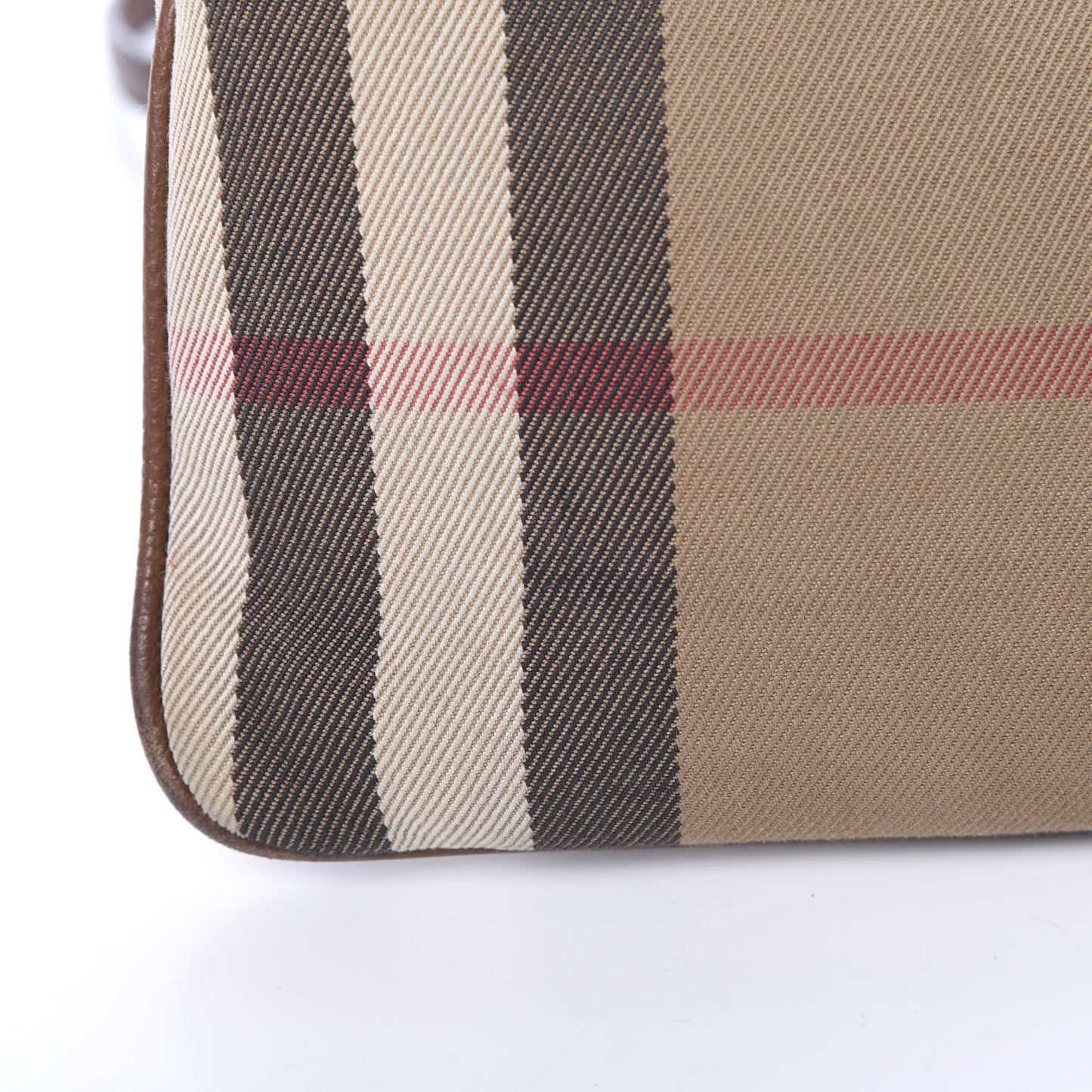 House Check Derby Peyton Crossbody Clutch Bag Tan