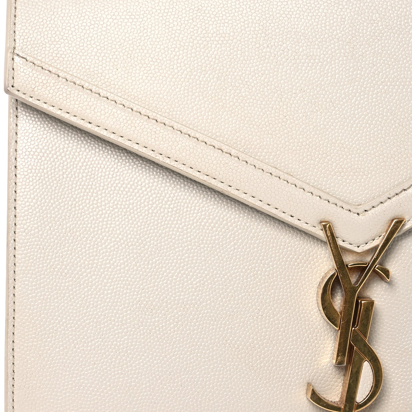 Grain de Poudre Medium Classic Monogram Cassandra Top Handle Crema Soft Rouge Legion
