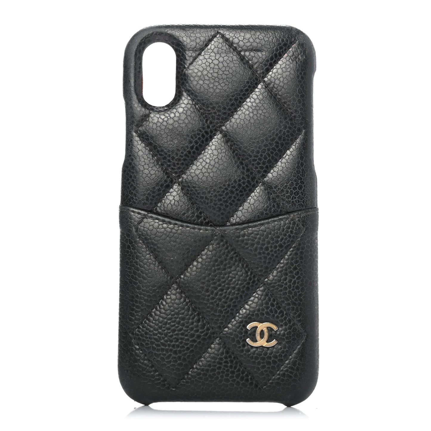 Caviar Quilted iPhone XS Max Coco Tech Case Black