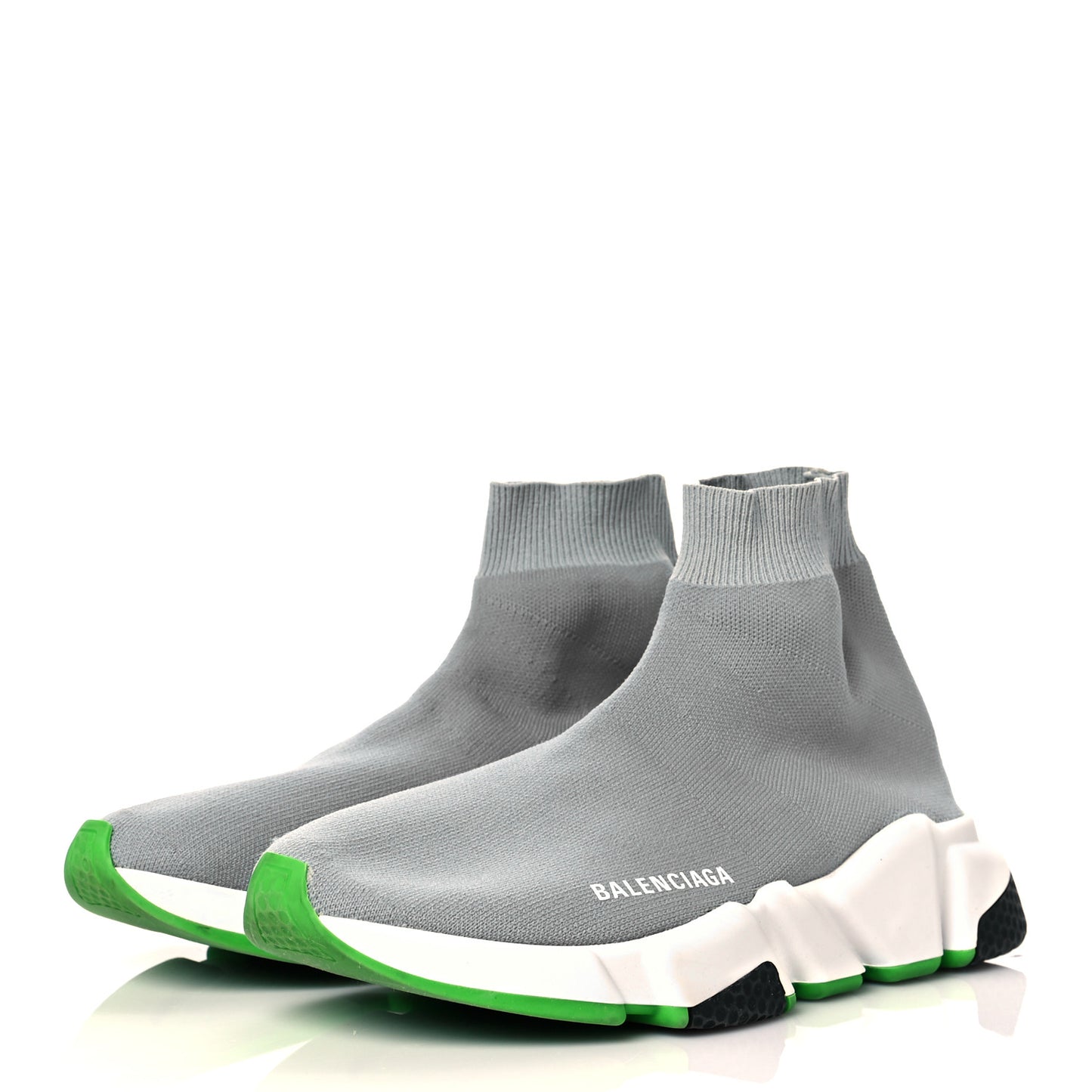 Neoprene Knit Womens Speed Sneakers 38 Gris Roche
