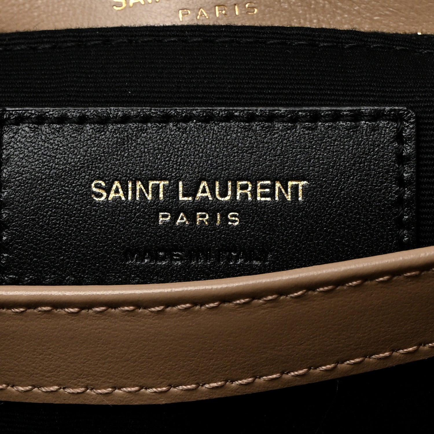 Saint Laurent Calfskin Y Quilted Monogram Toy Loulou Crossbody Bag Dark Beige 7 of 11