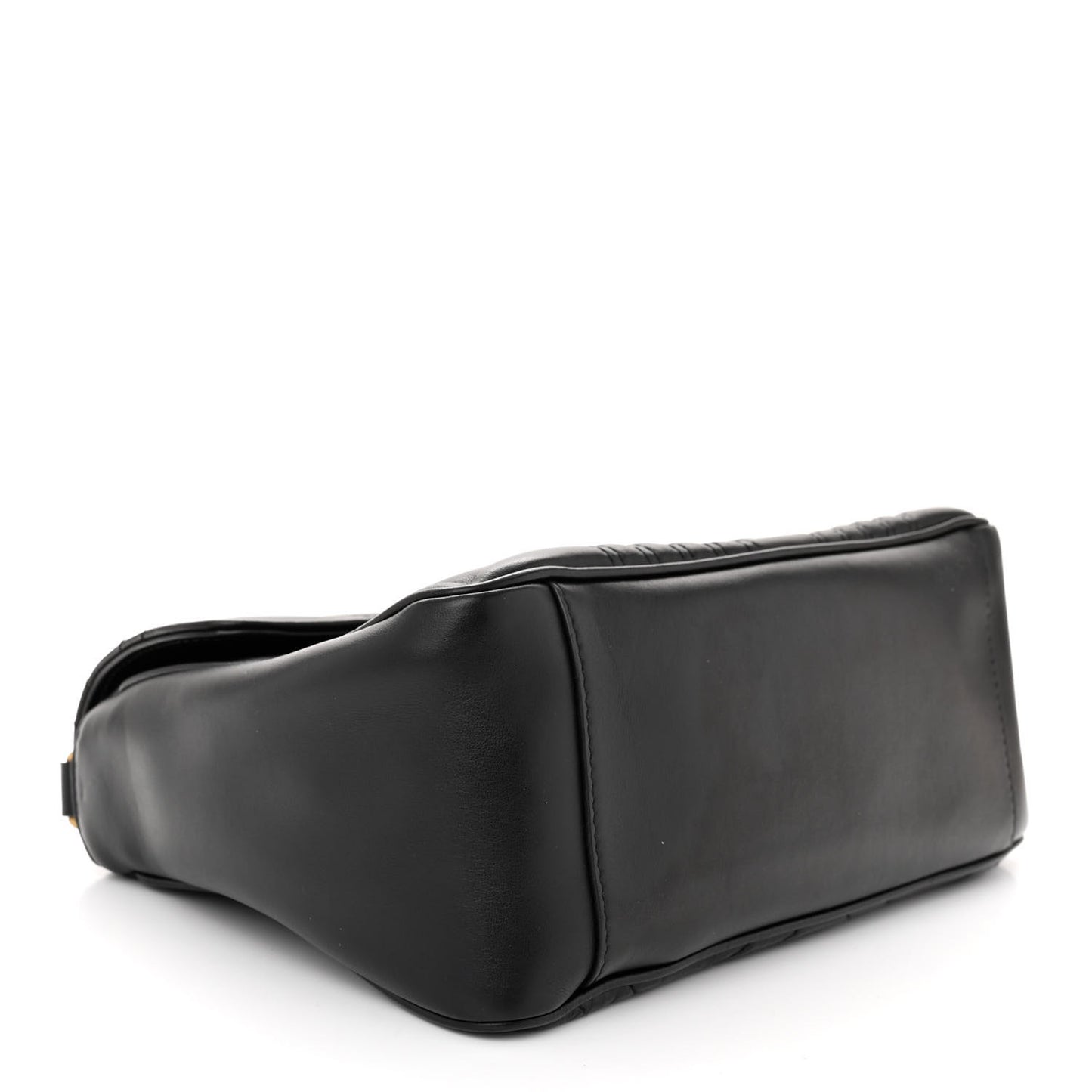 Calfskin Matelasse Small GG Marmont Top Handle Shoulder Bag Black