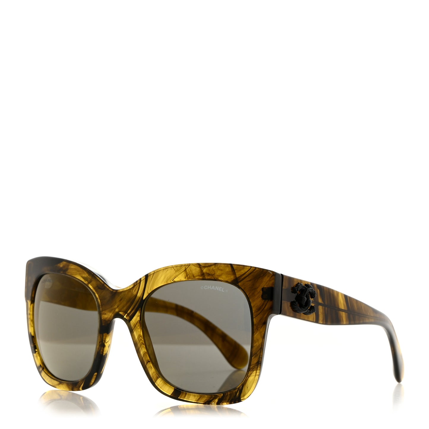 Acetate CC Fall Square Sunglasses 5357 Yellow