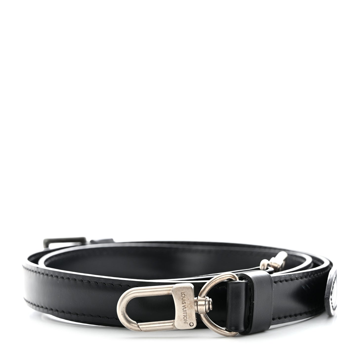 Calfskin Adjustable Keepall Bandouliere Shoulder Strap Black