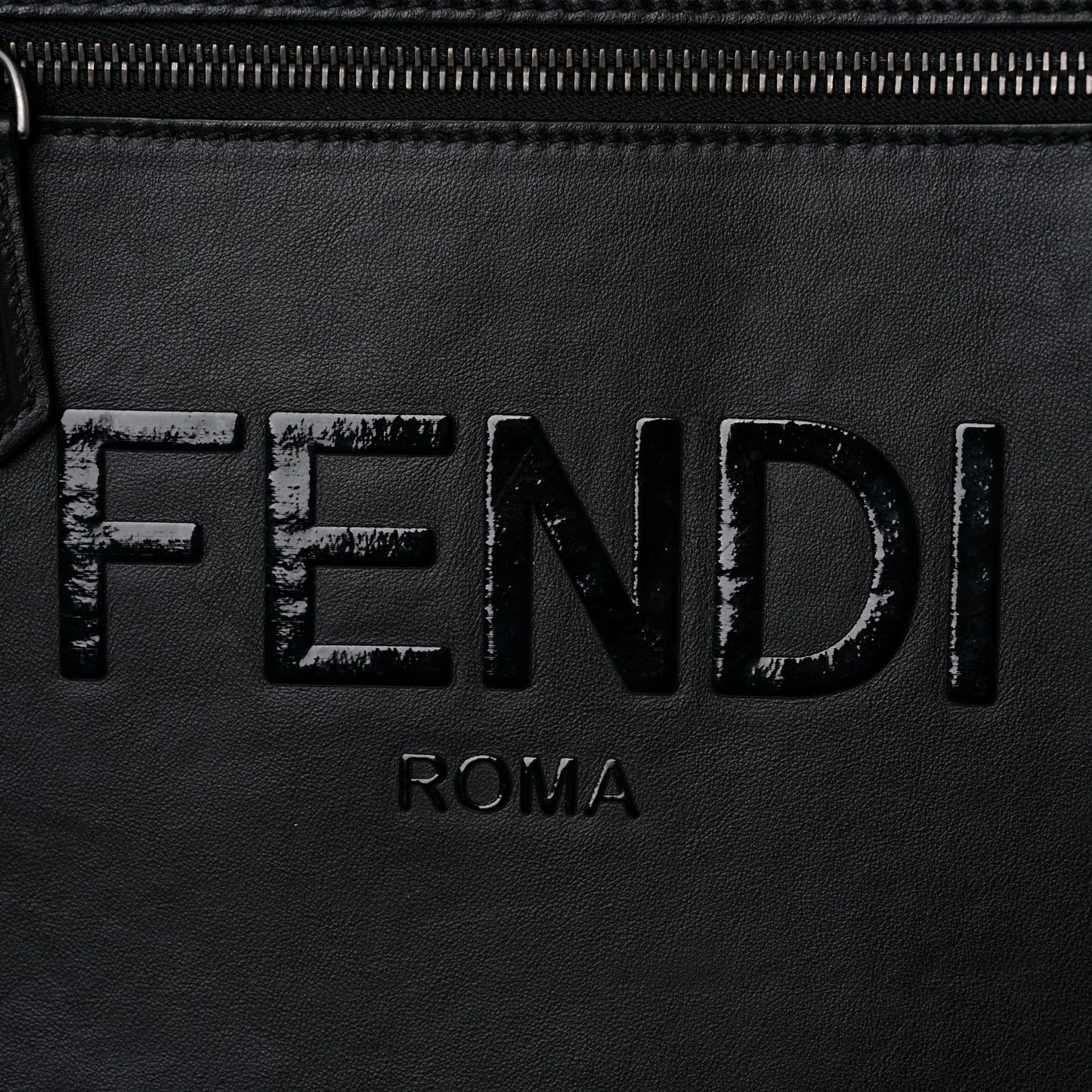 Vitello Grace Light Logo Fendi Pack Backpack Black