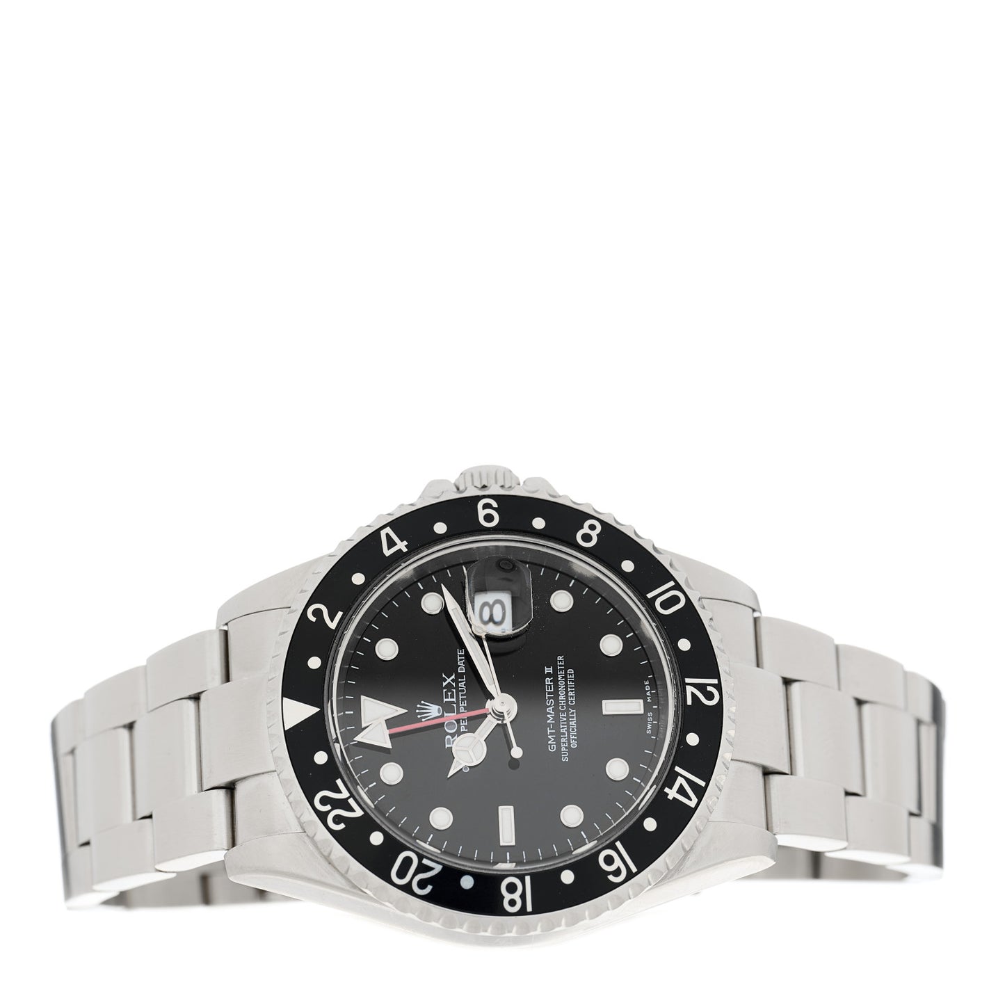 Stainless Steel 40mm Oyster Perpetual Date GMT Master II Watch Black 16710