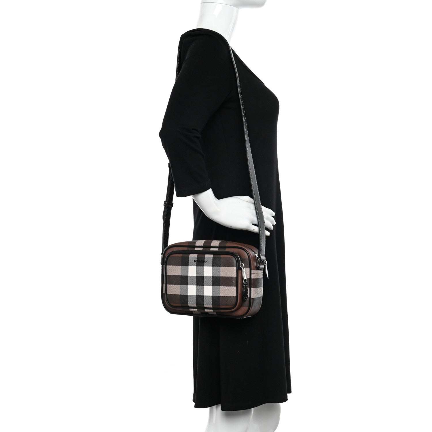 Burberry Canvas Check Paddy Messenger Birch Brown 2 of 12