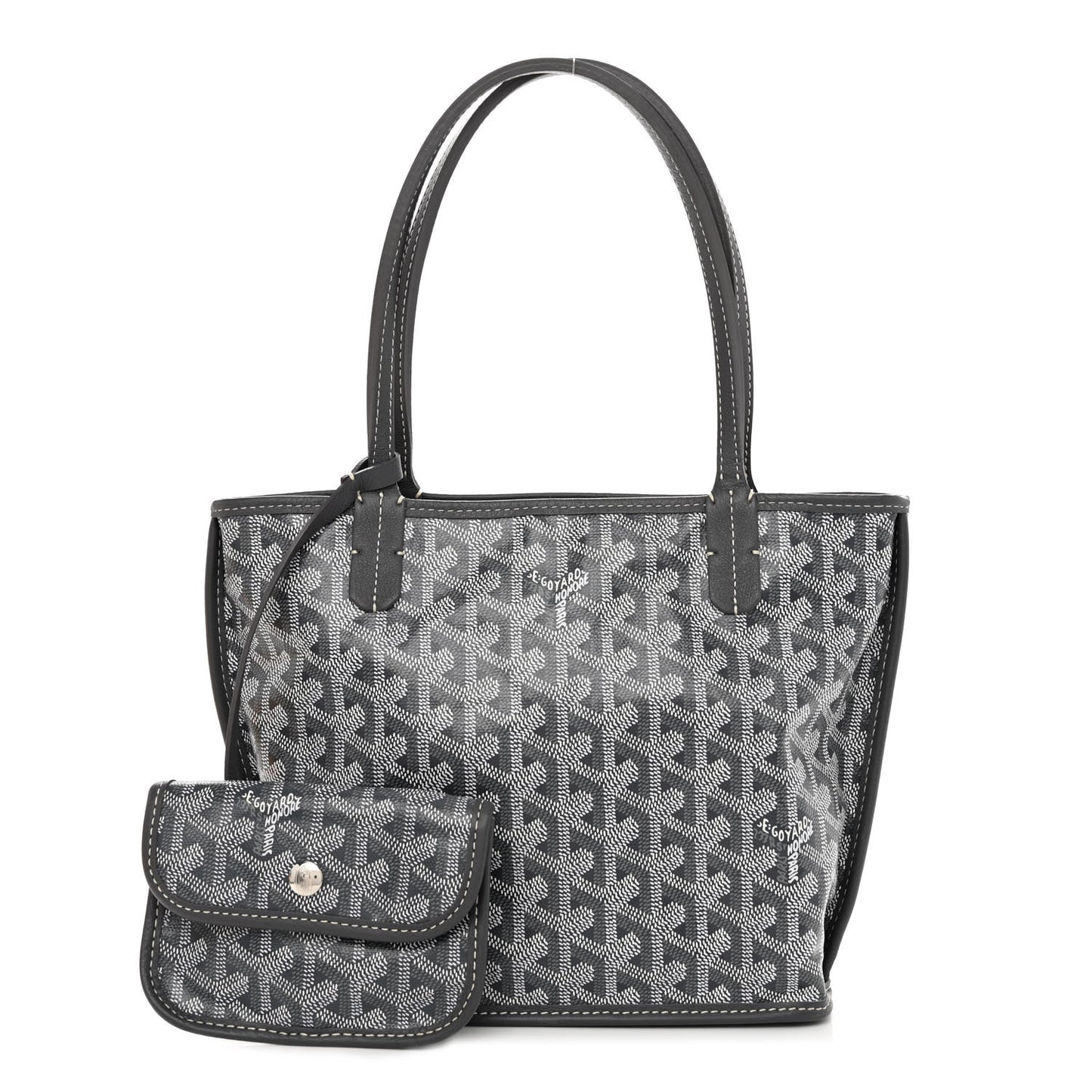 Goyardine Reversible Mini Anjou Grey