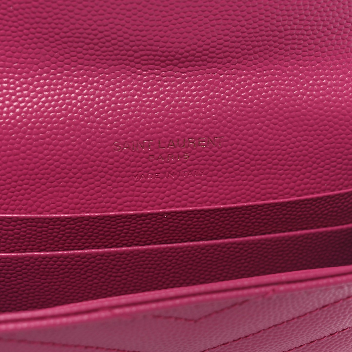 Grain De Poudre Matelasse Chevron Small Monogram Envelope Wallet Bubblegum