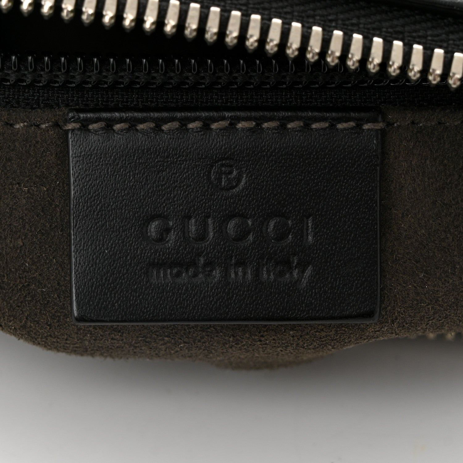 Gucci Guccissima Signature Medium Flat Messenger Bag Black 6 of 10