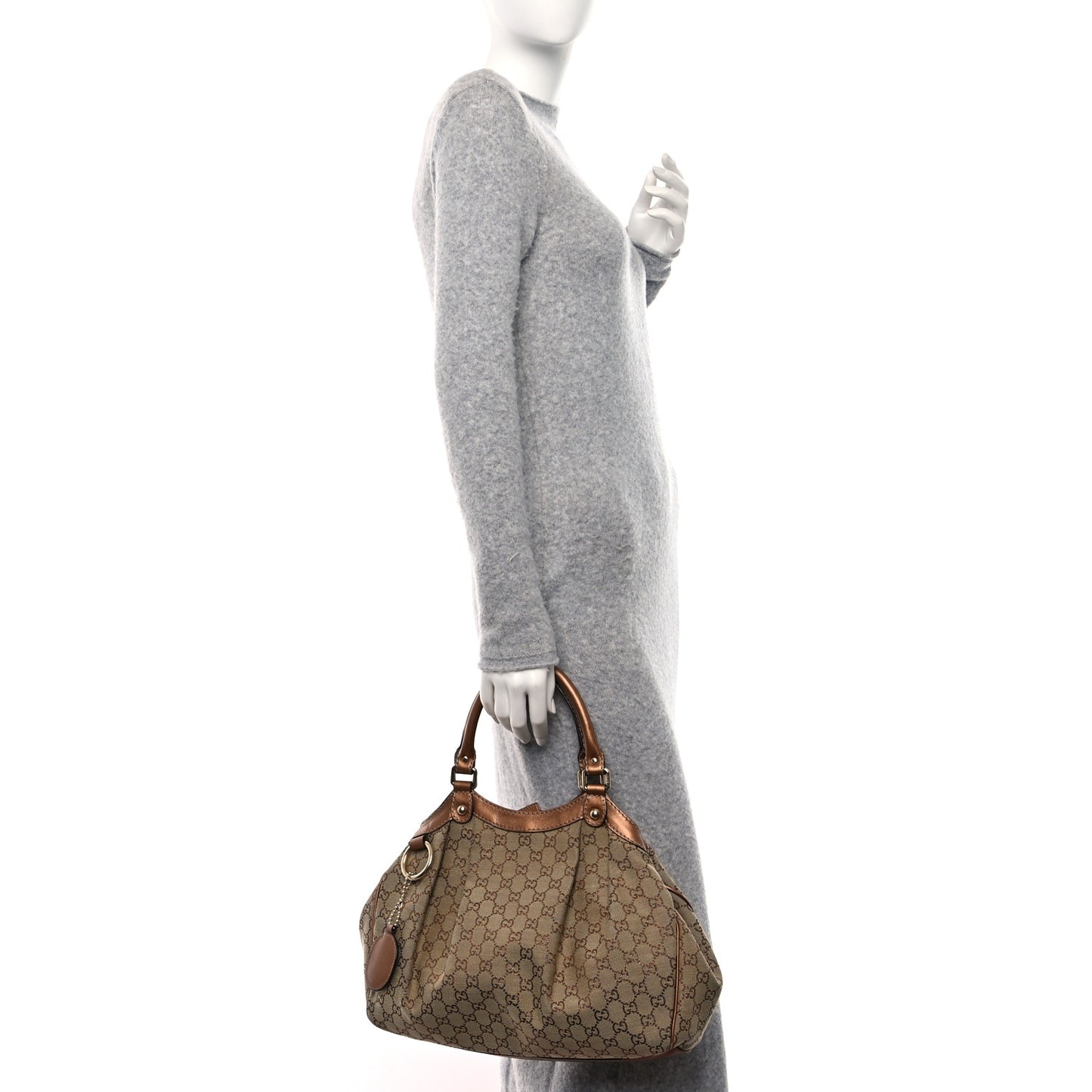 Monogram Medium Sukey Tote Brown