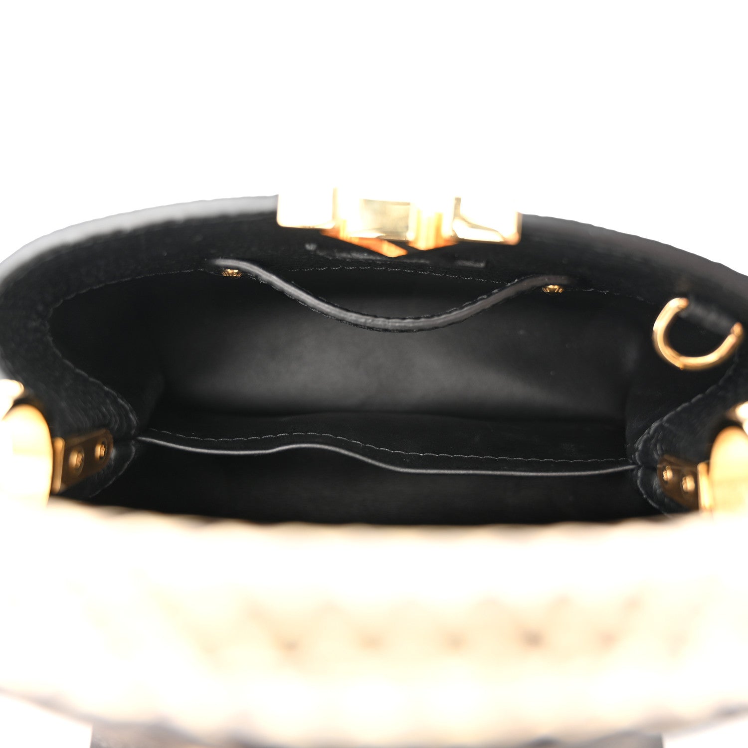 Louis Vuitton Taurillon Ayers Mini Capucines Black 5 of 12