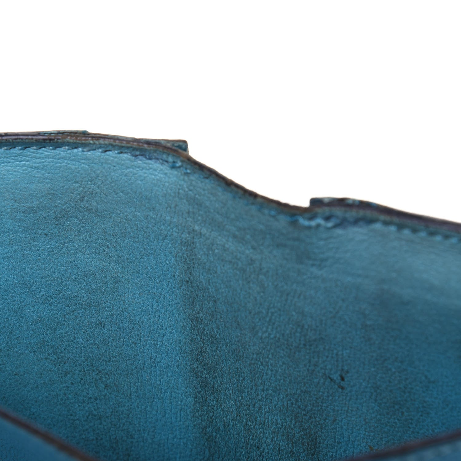 Hermes Chevre Mysore Compact Bearn Wallet Blue Jean 11 of 29