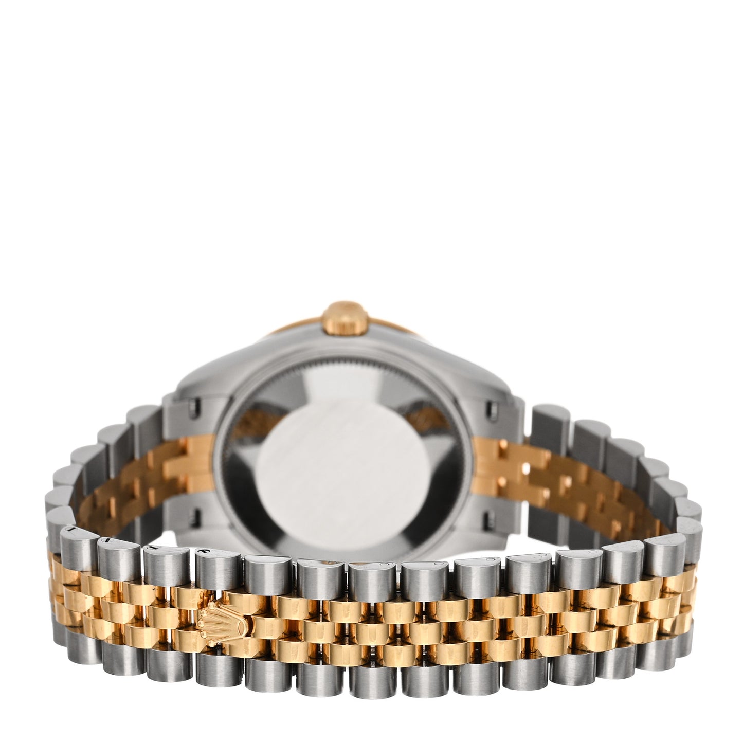 Stainless Steel 18K Yellow Gold Diamond Bezel 31mm Oyster Perpetual Datejust Watch Silver 278383RBR