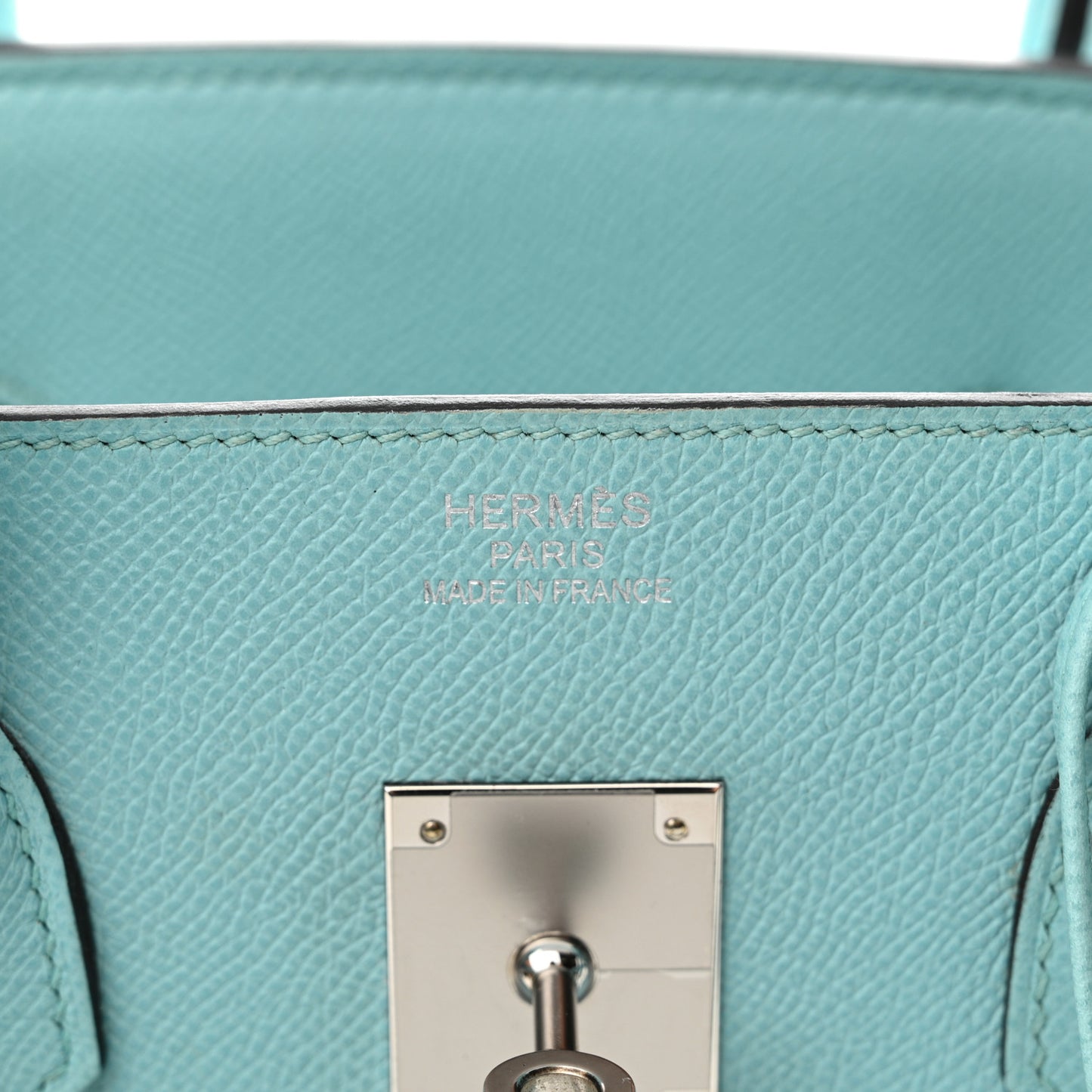 Epsom Birkin 35 Bleu Atoll