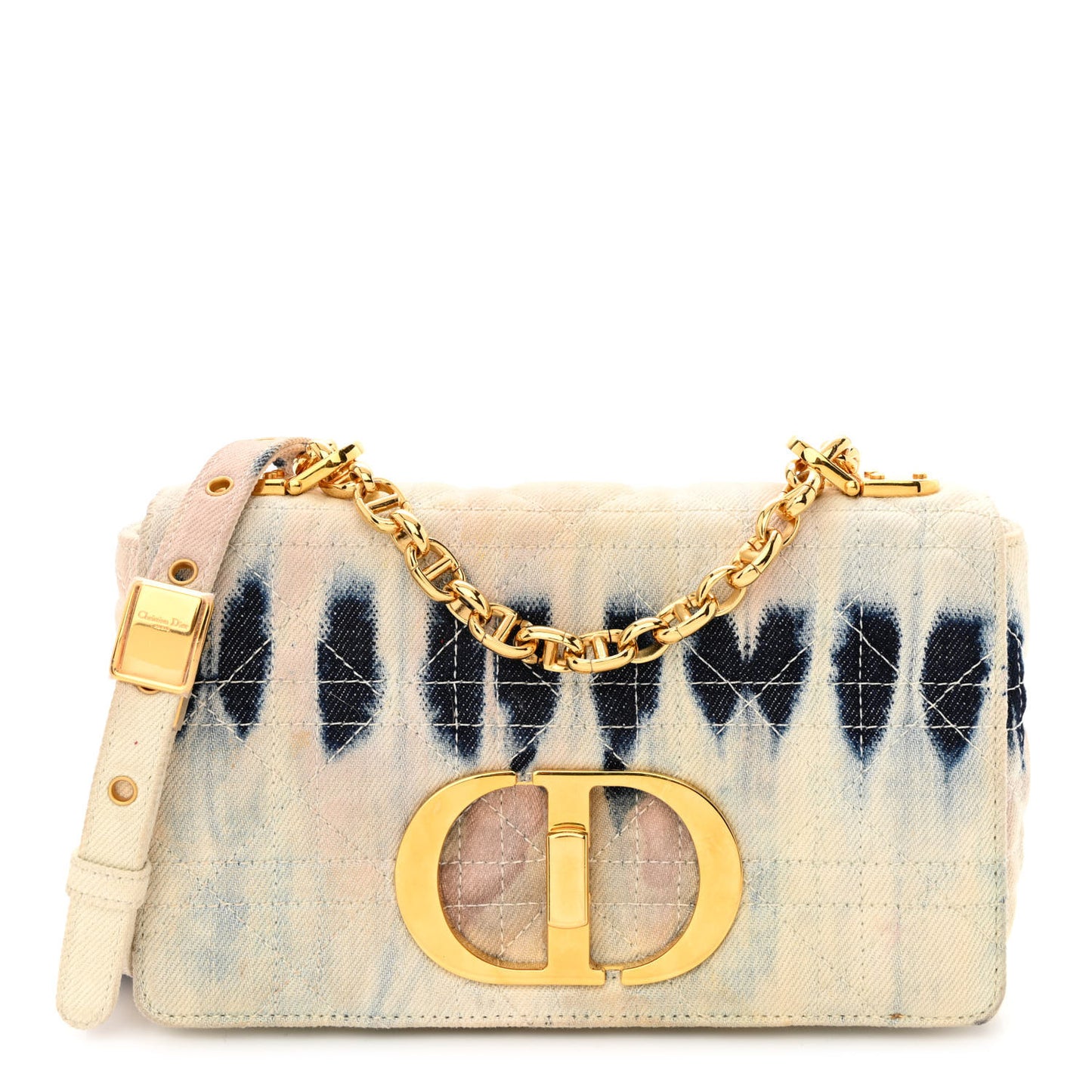 Denim Tie Dye Cannage Small Caro Bag Multicolor