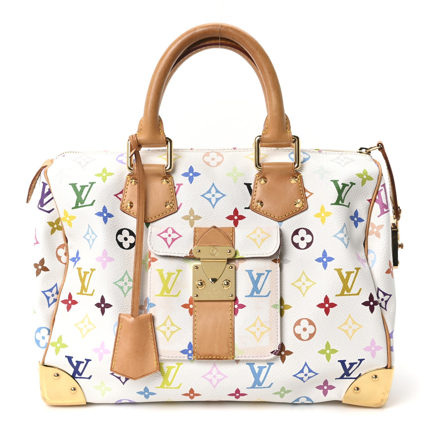 Louis Vuitton Monogram Multicolor Speedy 30 White 1844487