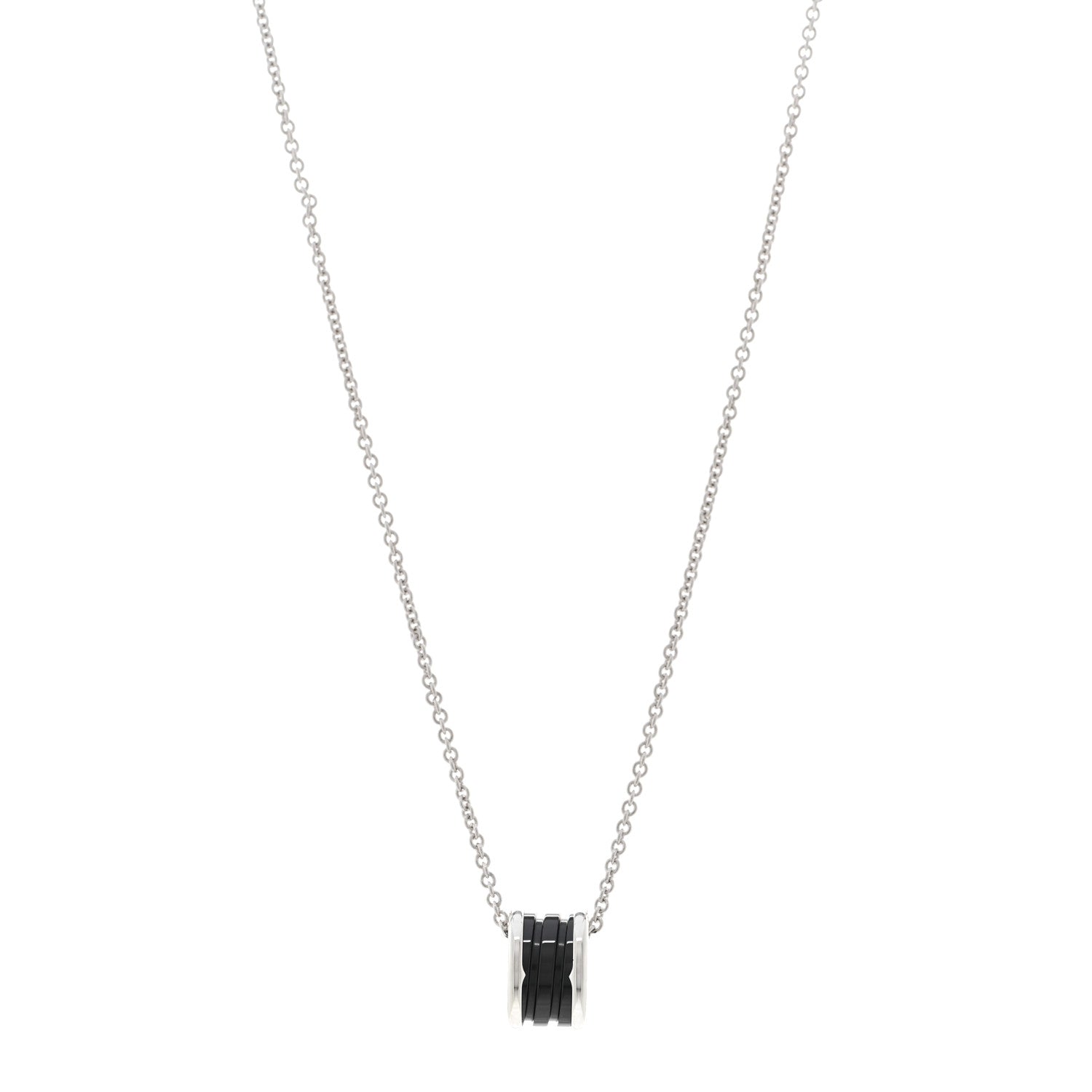 Bulgari Sterling Silver Ceramic Save The Children Pendant Necklace 1 of 6