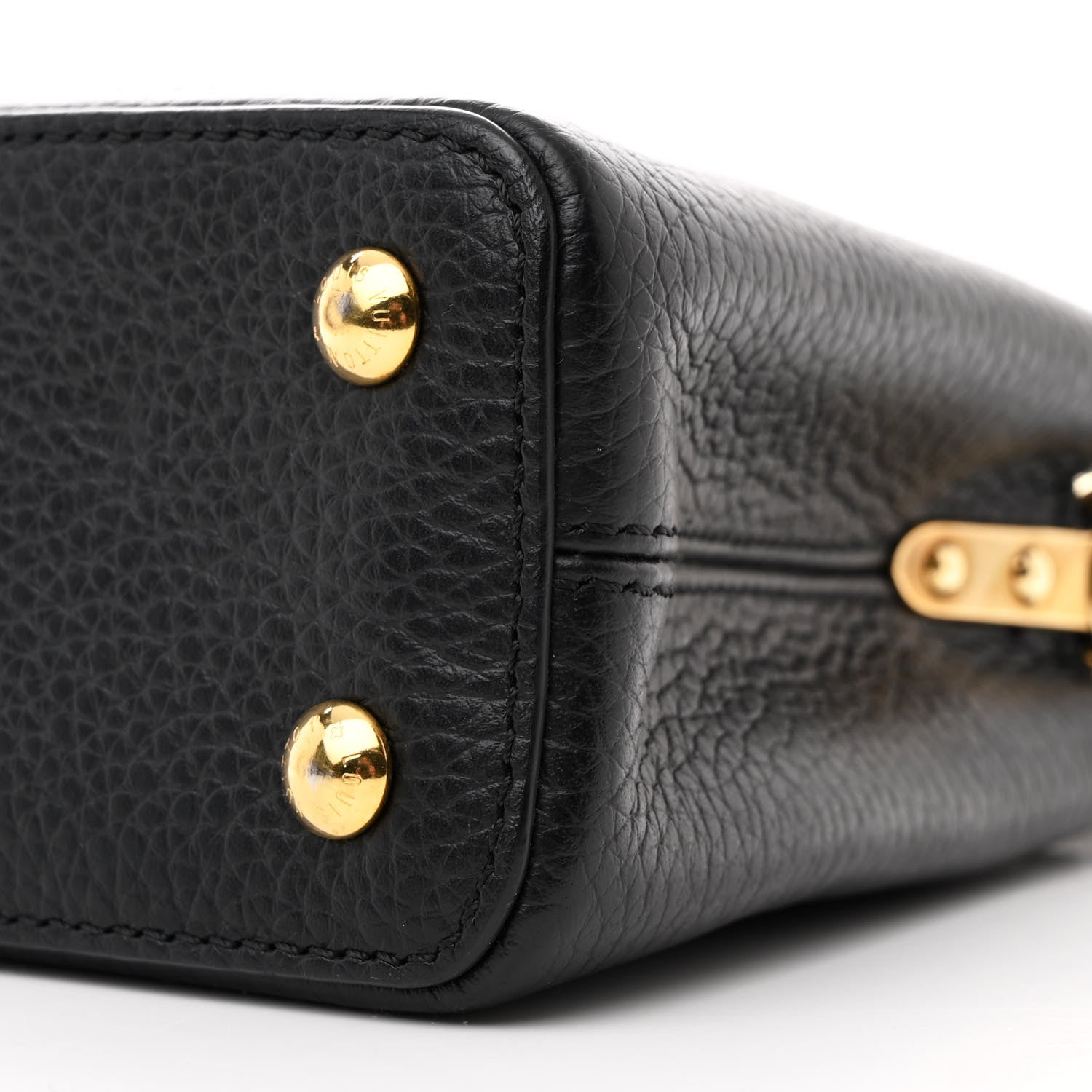 Louis Vuitton Taurillon Braided Capucines Mini Black 10 of 12