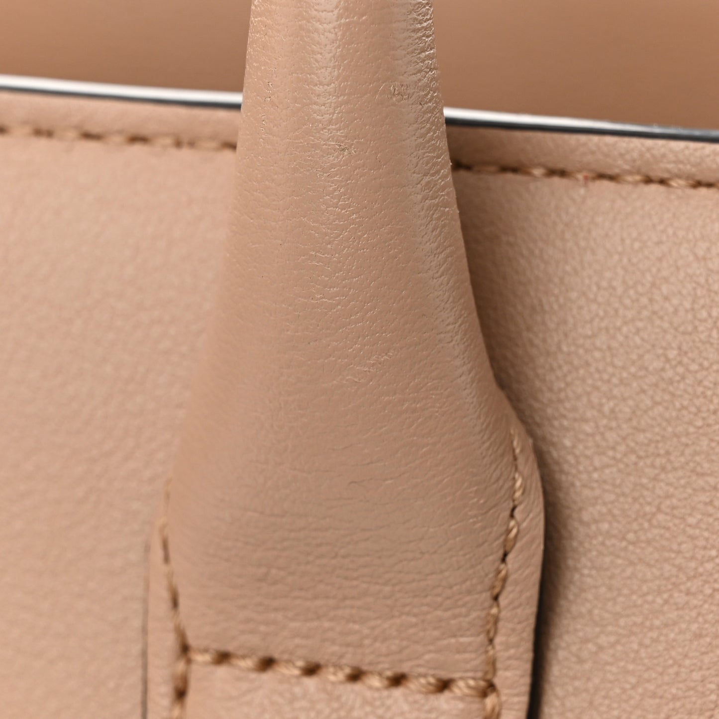 Micro Classic Grain Calfskin Small Bayswater Zip Tote Maple