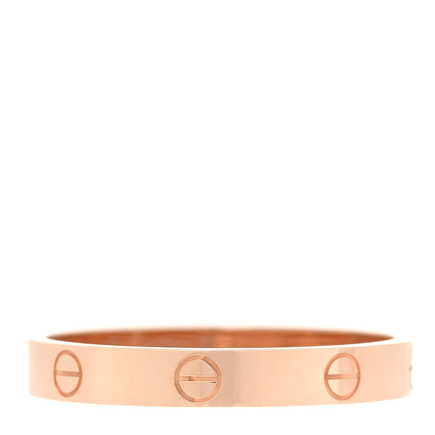 18K Pink Gold 3.5mm LOVE Wedding Band Ring 68 12.25