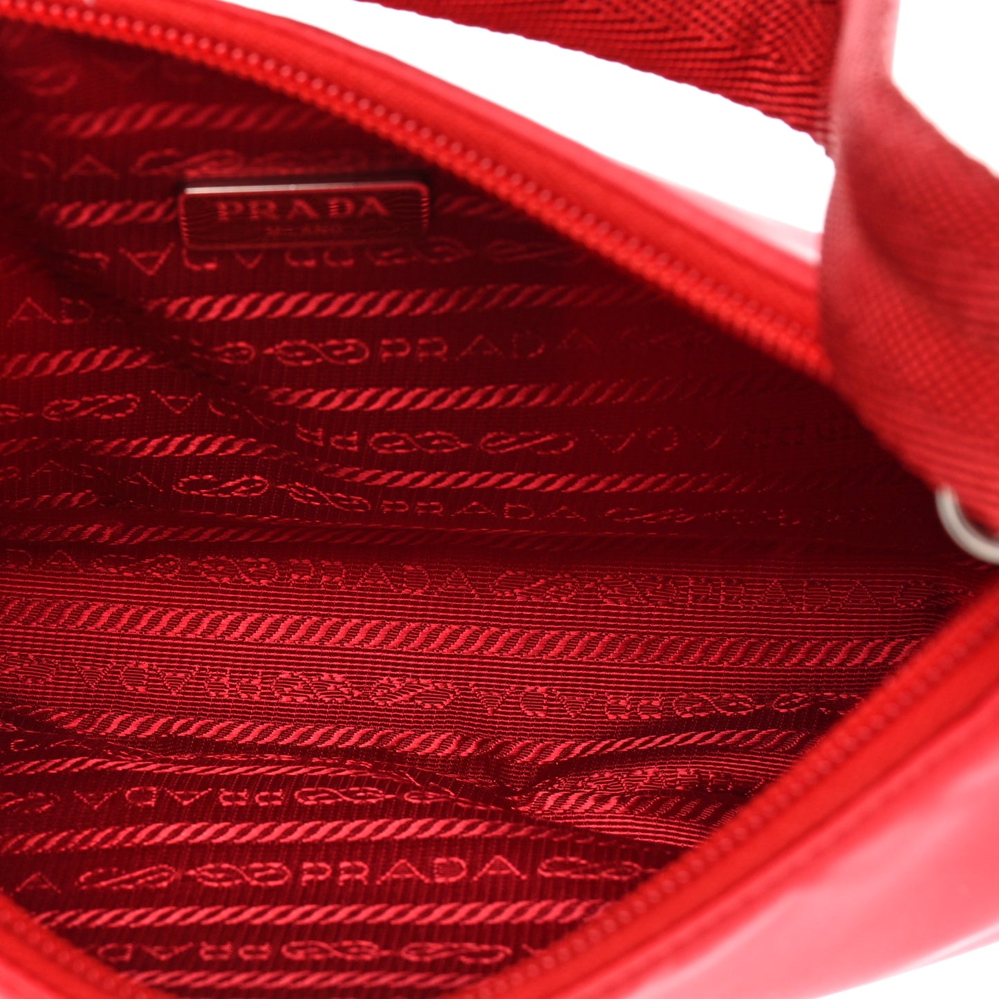 Tessuto Nylon Mini Re-Edition 2000 Bag Rosso