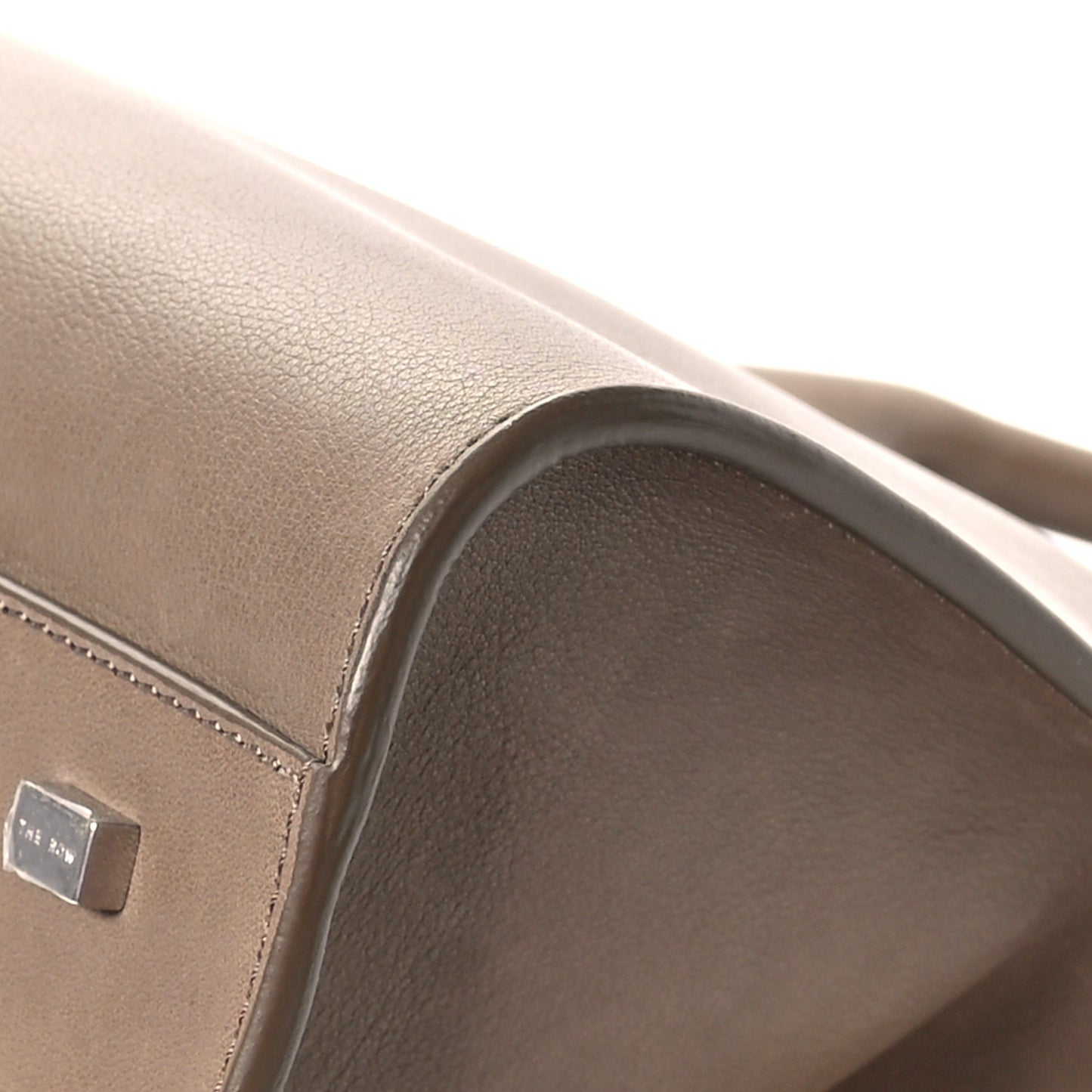 Polished Saddle Calfskin Soft Margaux 15 Mouse Grey